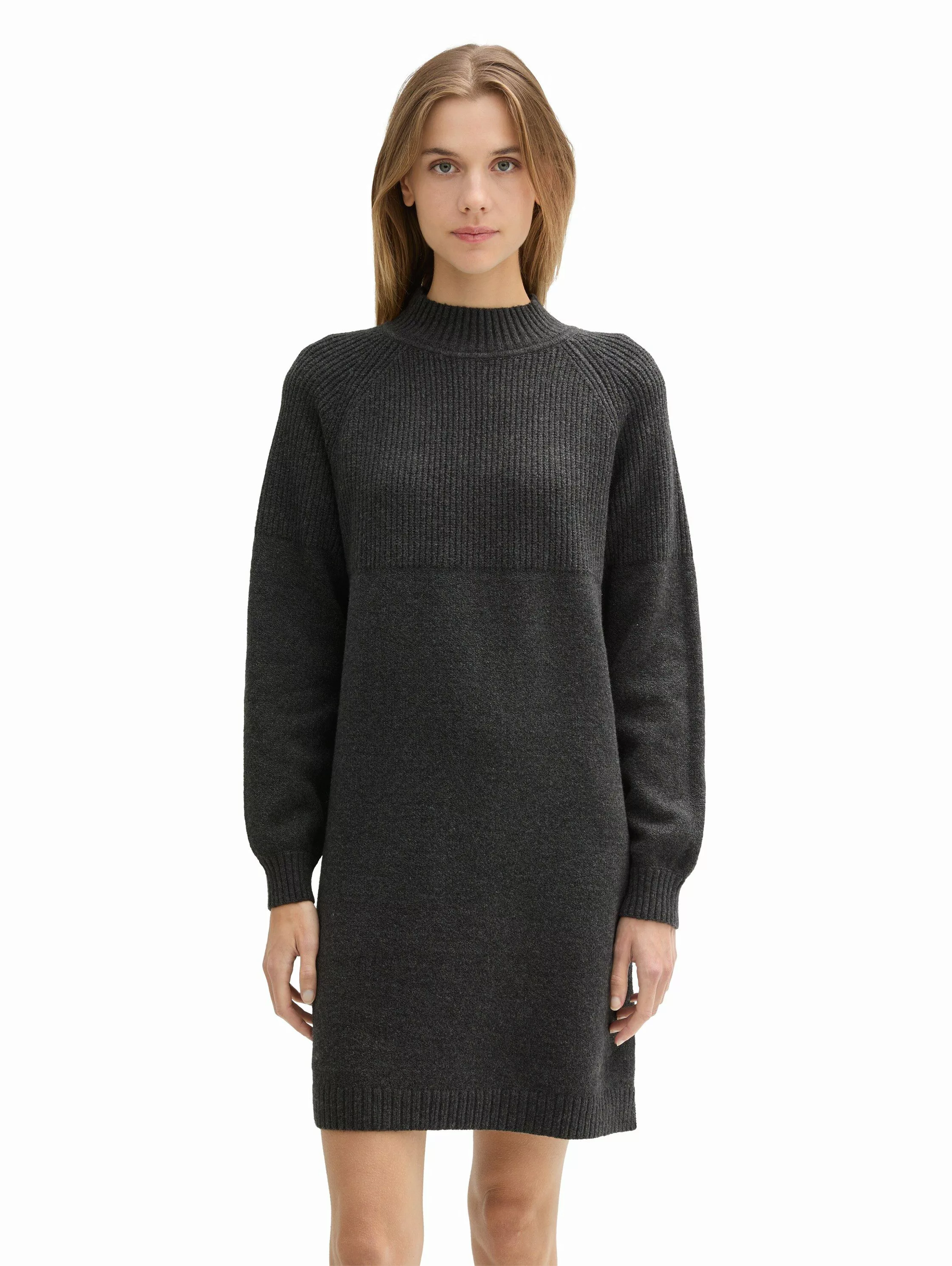TOM TAILOR Denim Strickkleid mit Rippstruktur günstig online kaufen
