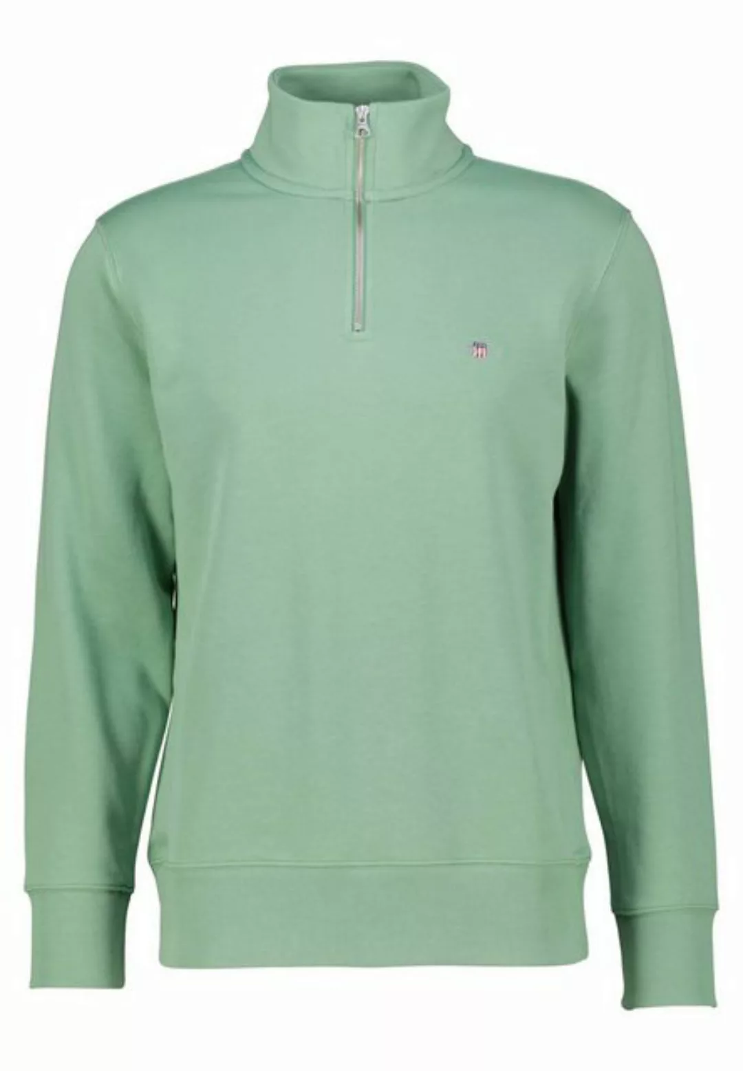 Gant Sweatshirt Herren Sweatshirt mit halblangem Reißverschluss (1-tlg) günstig online kaufen