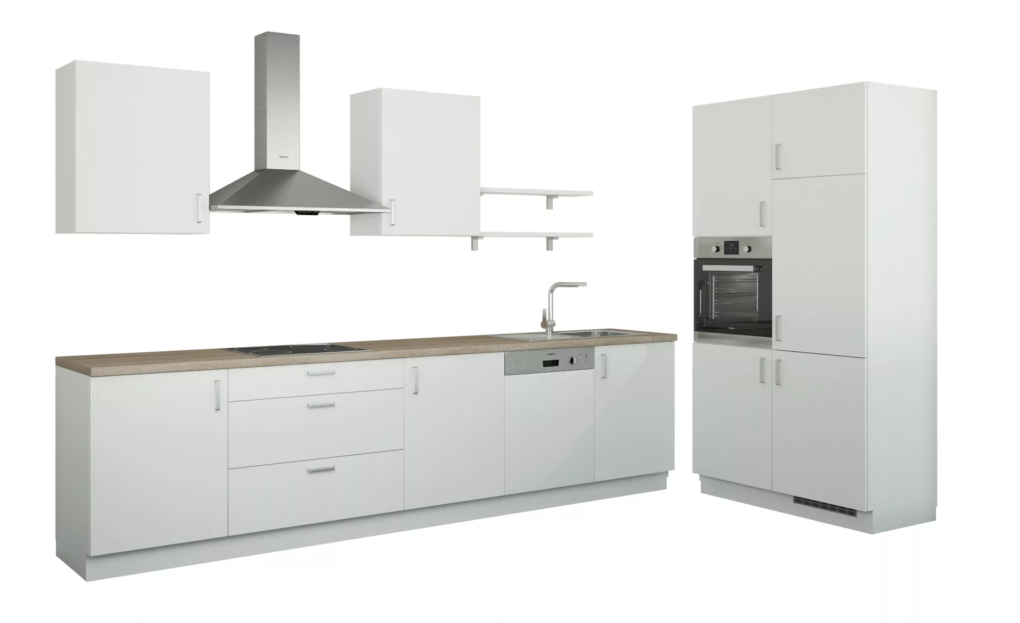 Küchenzeile ohne Elektrogeräte - weiß - Küchen > Küchenblöcke ohne E-Geräte günstig online kaufen