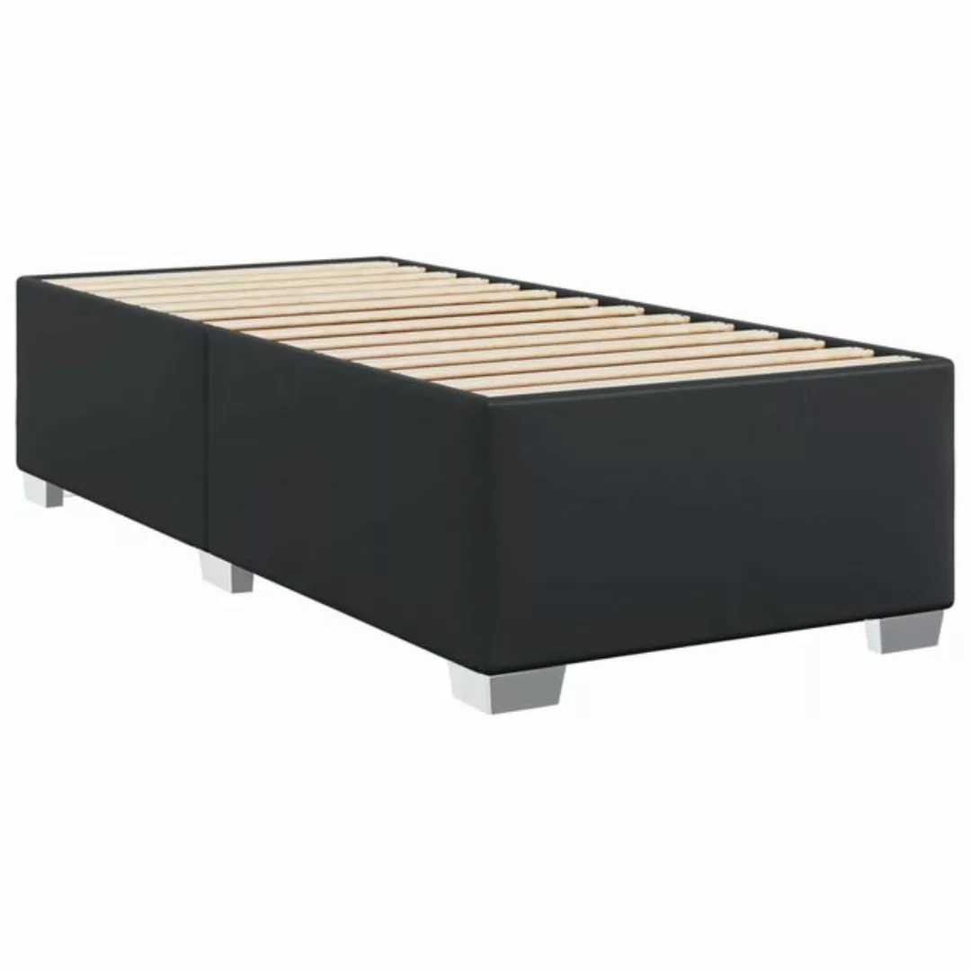 vidaXL Bett Bettgestell Schwarz 80x200 cm Kunstleder günstig online kaufen