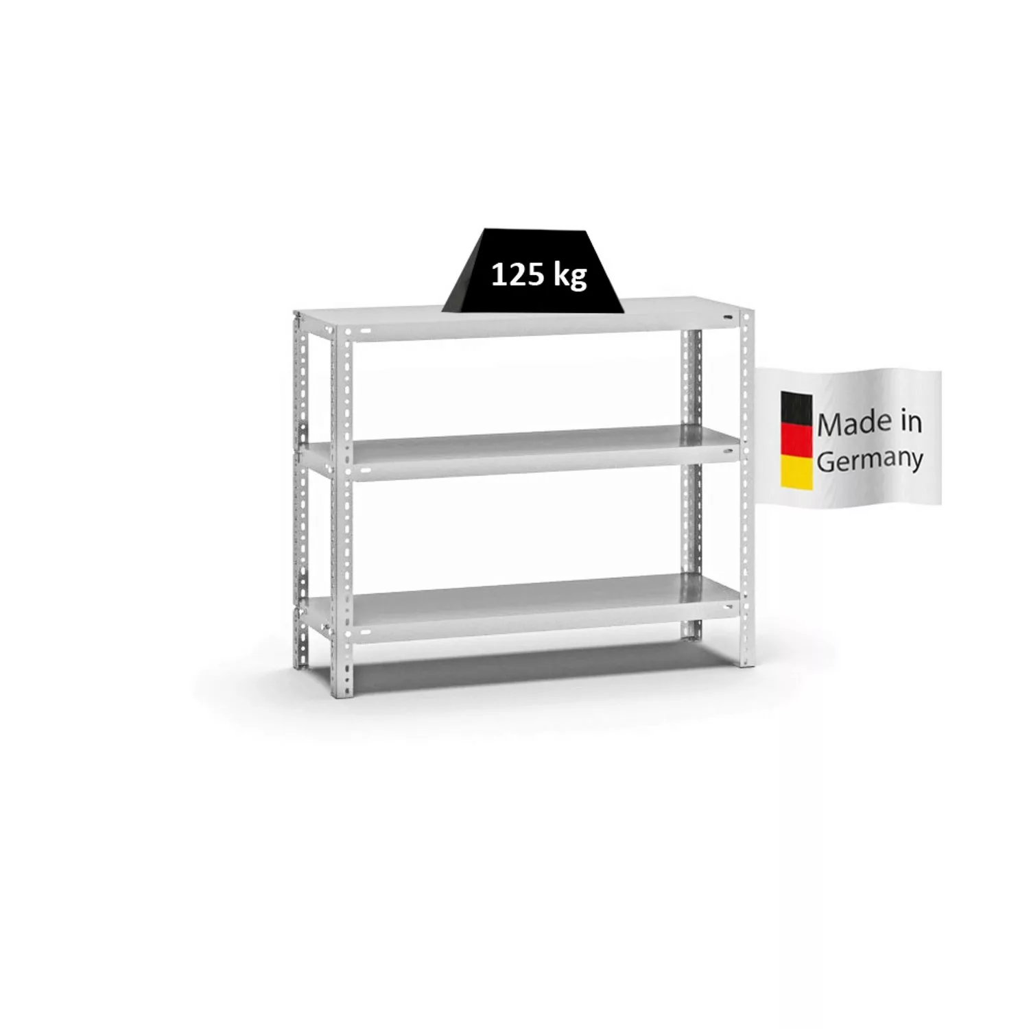 PROREGAL Fachbodenregal Schraubsystem Light-Duty Grundregal HxBxT 80 x 100 günstig online kaufen