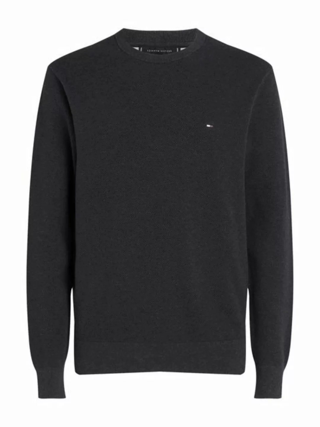 Tommy Hilfiger Rundhalspullover ESSENTIAL STRUCTURE CREW NECK mit feiner St günstig online kaufen