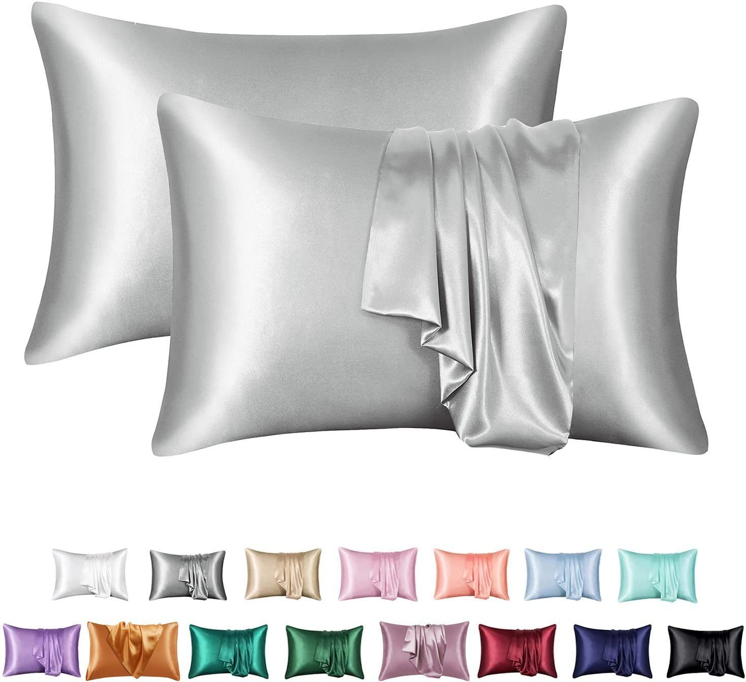 BYSURE Kissenbezug 2er Set Satin Kopfkissenbezug, günstig online kaufen