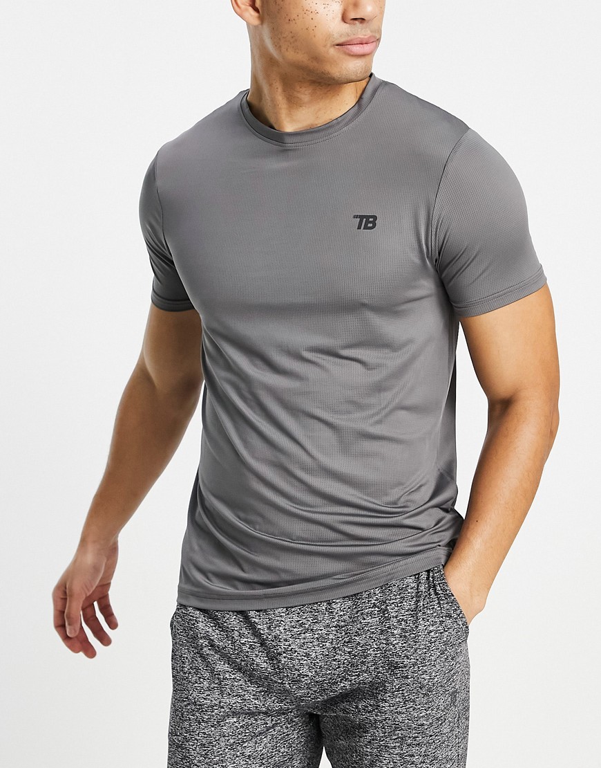 Threadbare – Active – Trainings-T-Shirt in Anthrazit-Grau günstig online kaufen
