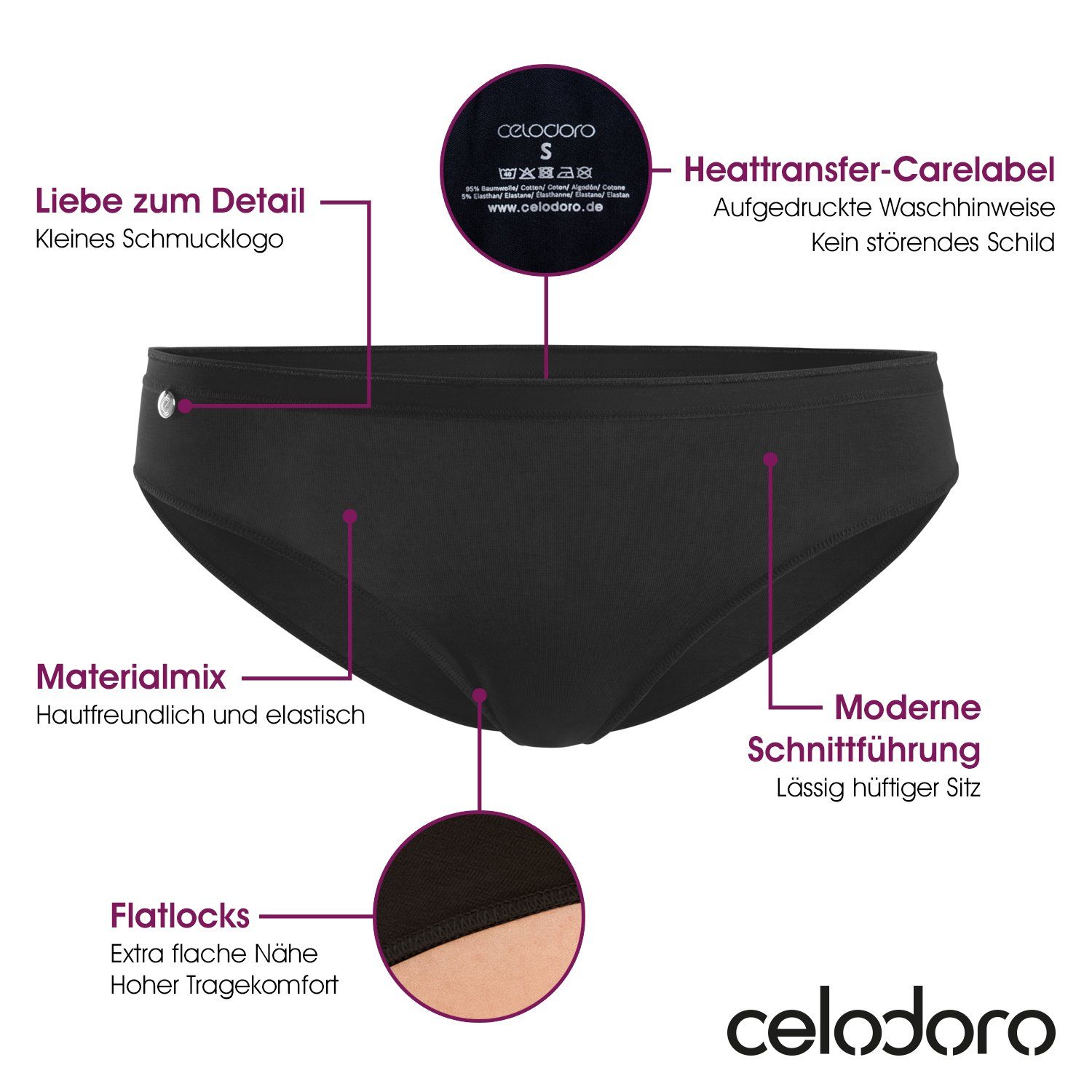 celodoro Slip Damen Basic Bikini Slip günstig online kaufen