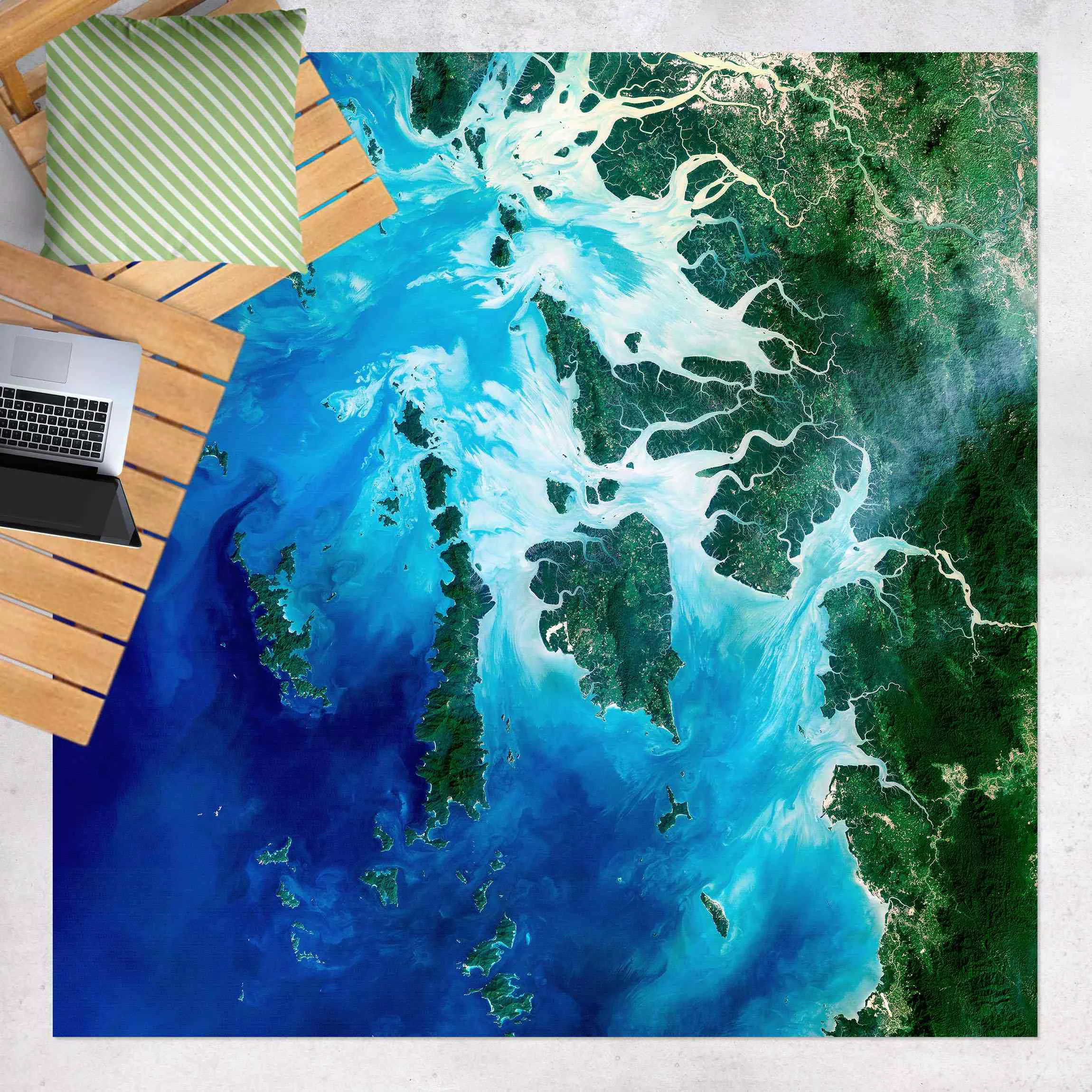 Vinyl-Teppich NASA Fotografie Archipel Südostasien günstig online kaufen
