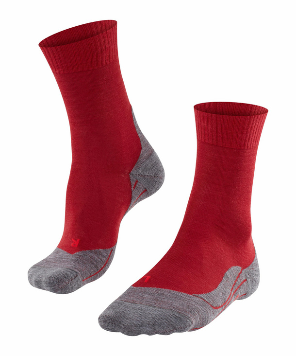 FALKE TK5 Damen Wandersocken, 41-42, Rot, Schurwolle, 16243-883004 günstig online kaufen