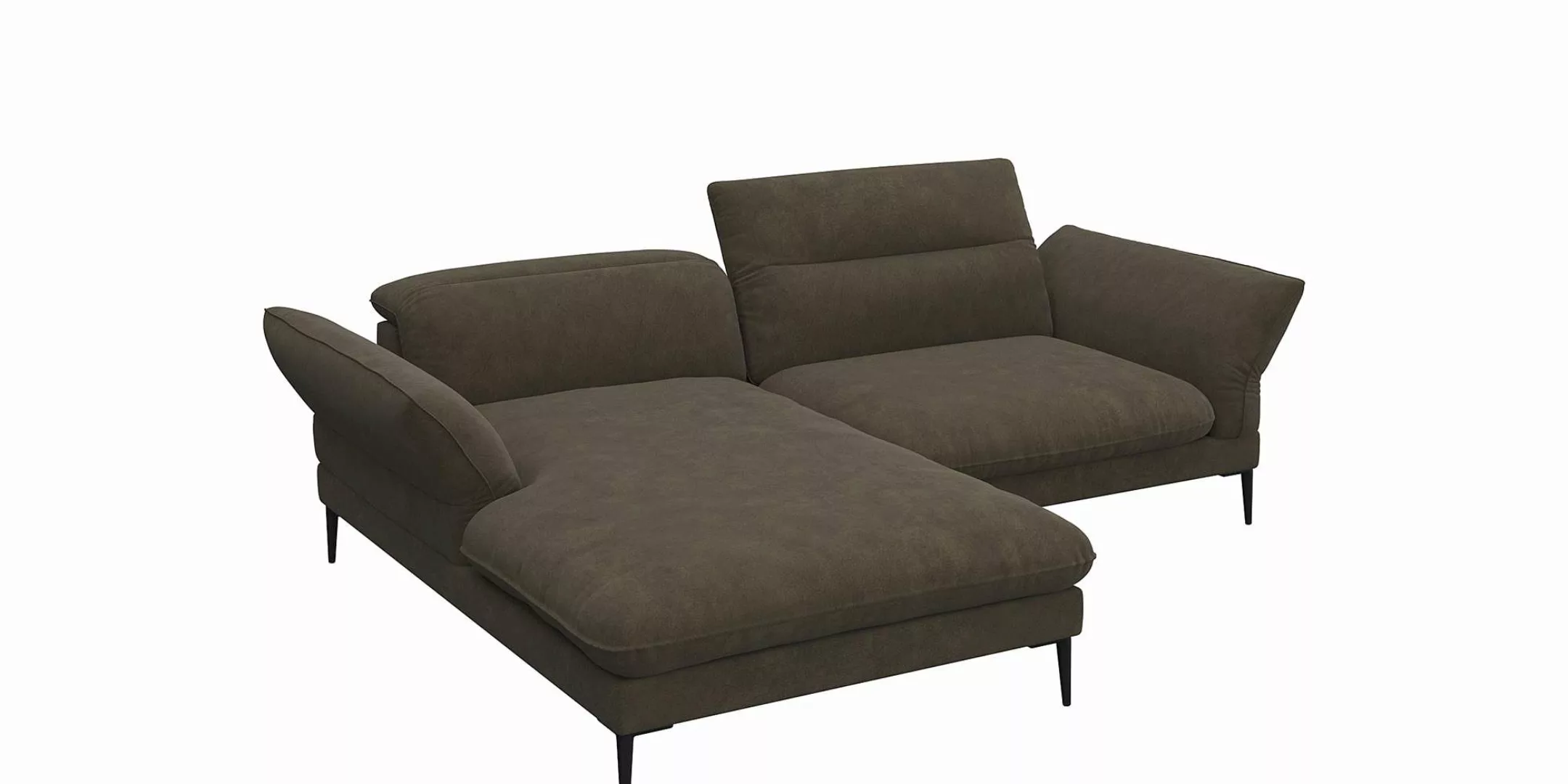 FLEXLUX Ecksofa "Salino, Funktionssofa mit Recamiere, Relaxsofa, Ecksofa", günstig online kaufen