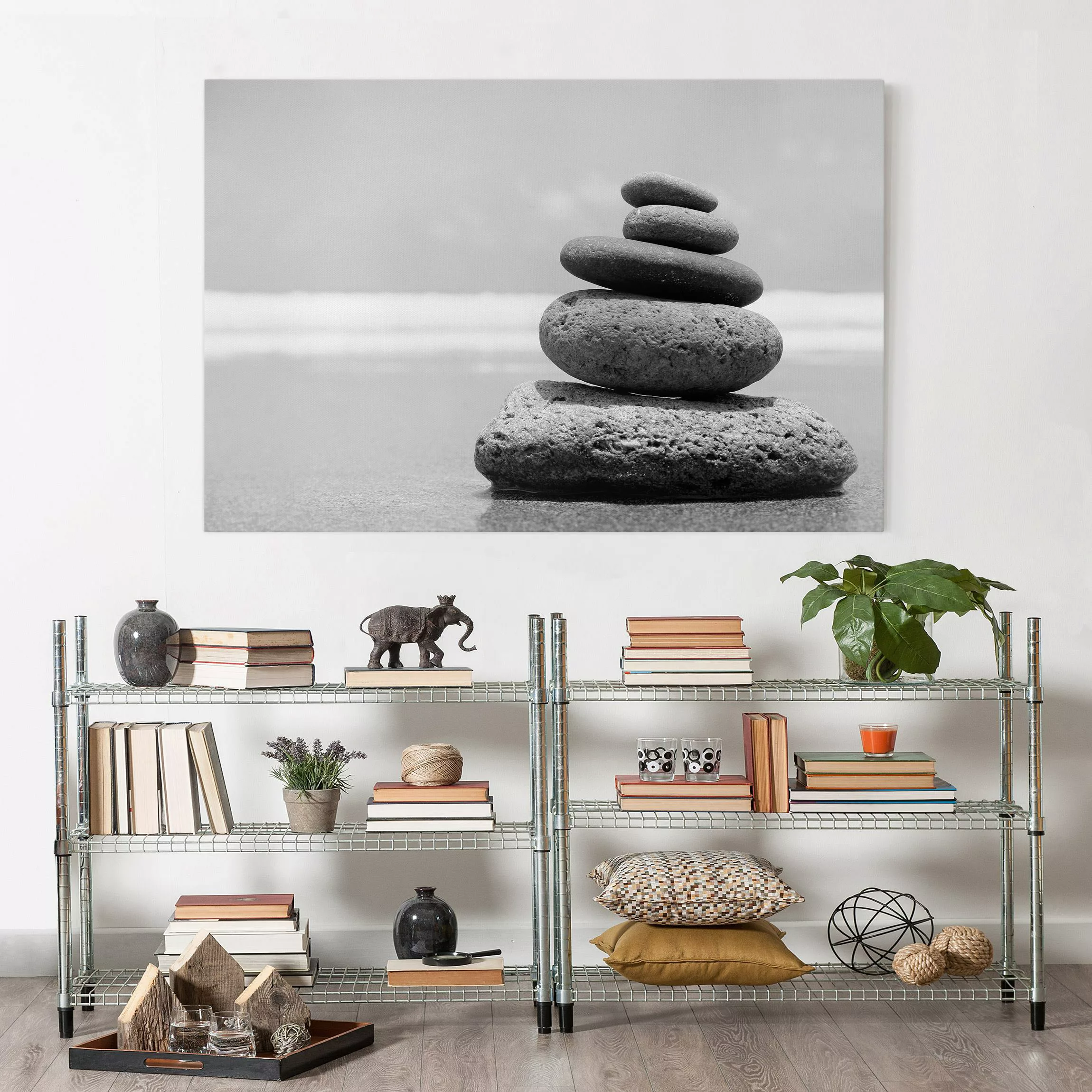 Leinwandbild Strand - Querformat Sand Stones No.2 günstig online kaufen