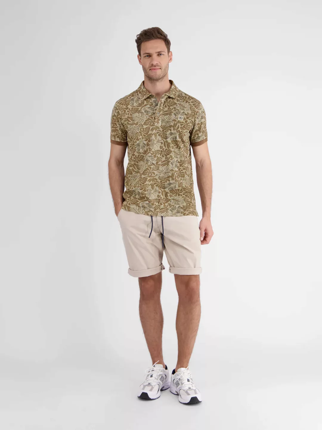 LERROS Poloshirt "LERROS Herren Poloshirt, floral bedruckt" günstig online kaufen