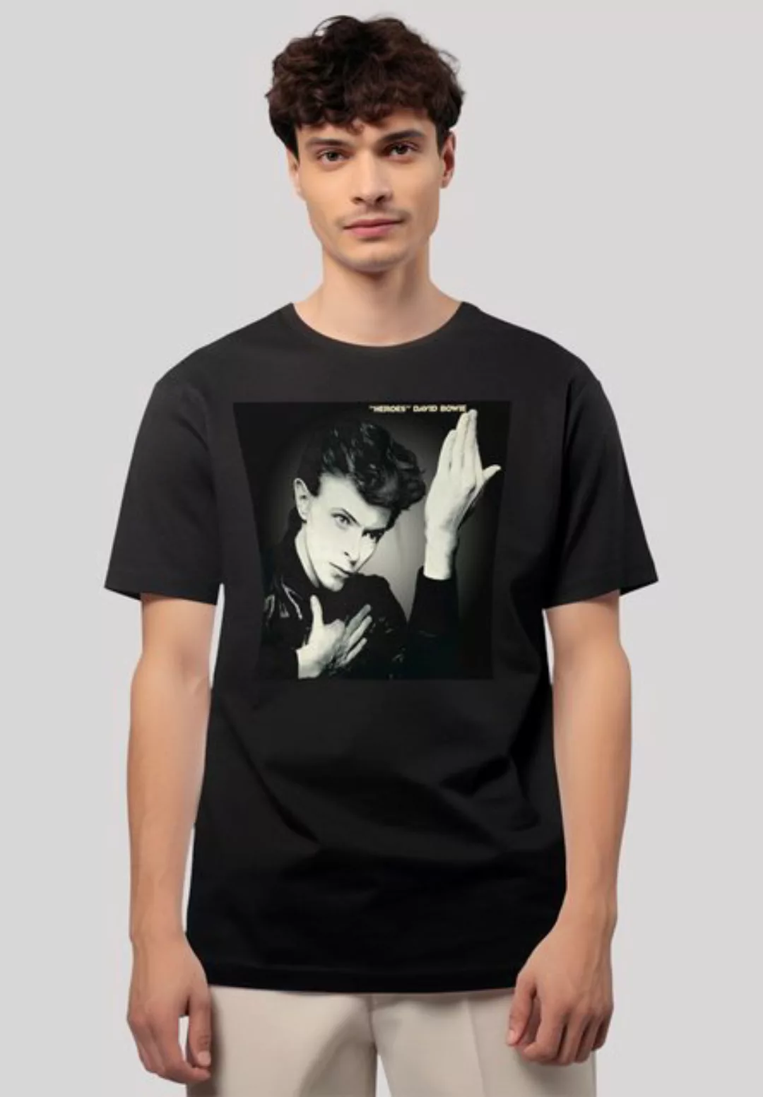 F4NT4STIC T-Shirt David Bowie Heroes Album Cover Premium Qualität günstig online kaufen