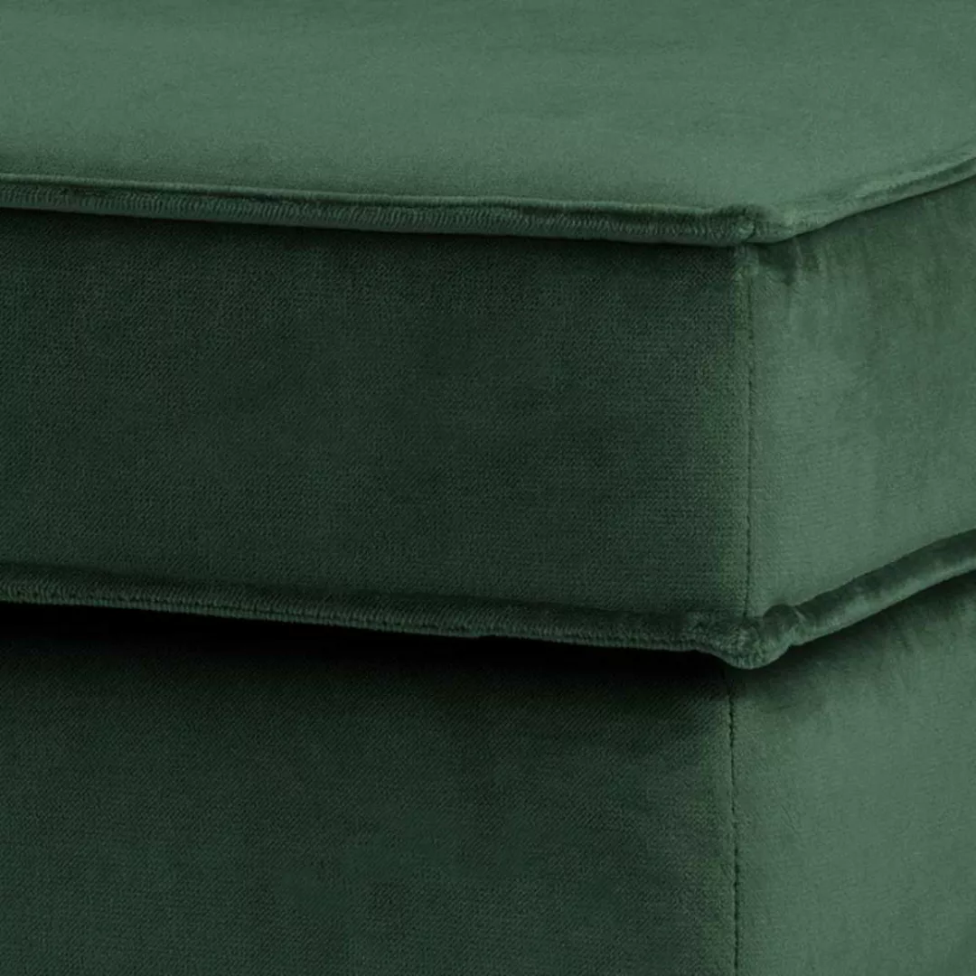 Couchhocker in Grün Samt Retro Design günstig online kaufen