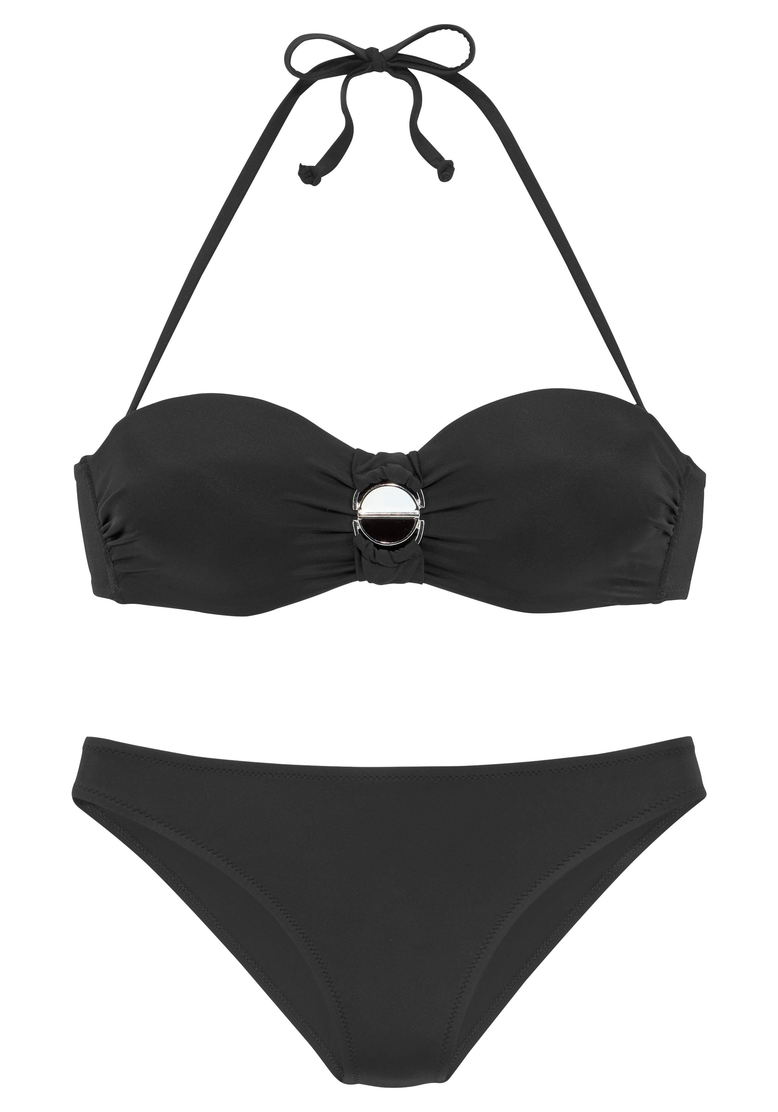 JETTE Bügel-Bandeau-Bikini mit modischer Schnalle günstig online kaufen