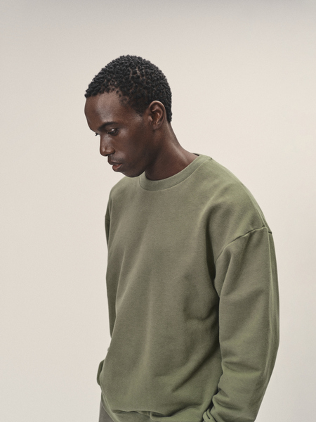 Sweatshirt Oversized Aus Bio-baumwolle günstig online kaufen