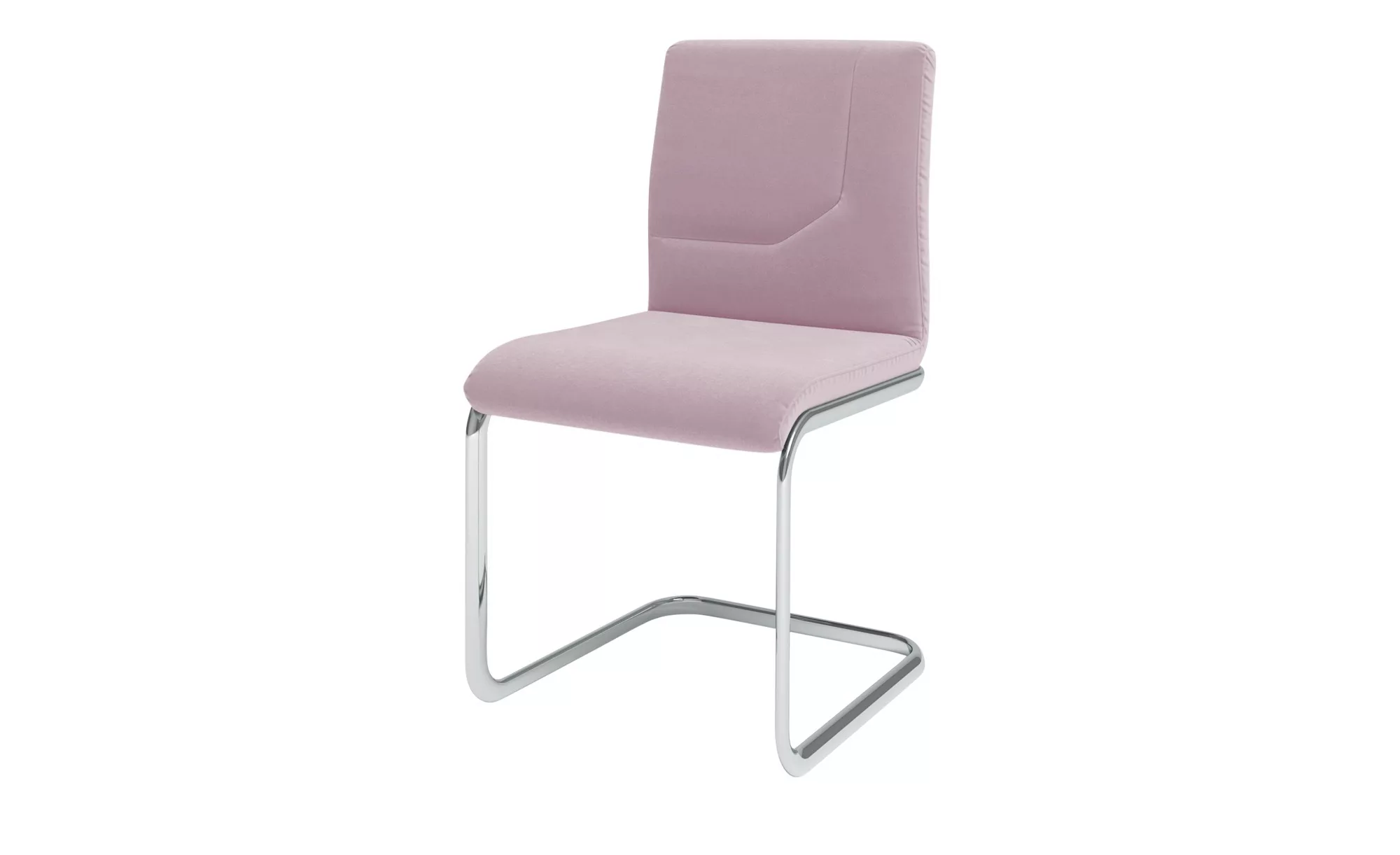 JOOP! Samt-Schwingstuhl  Straps - rosa/pink - 48 cm - 92 cm - 57 cm - Stühl günstig online kaufen