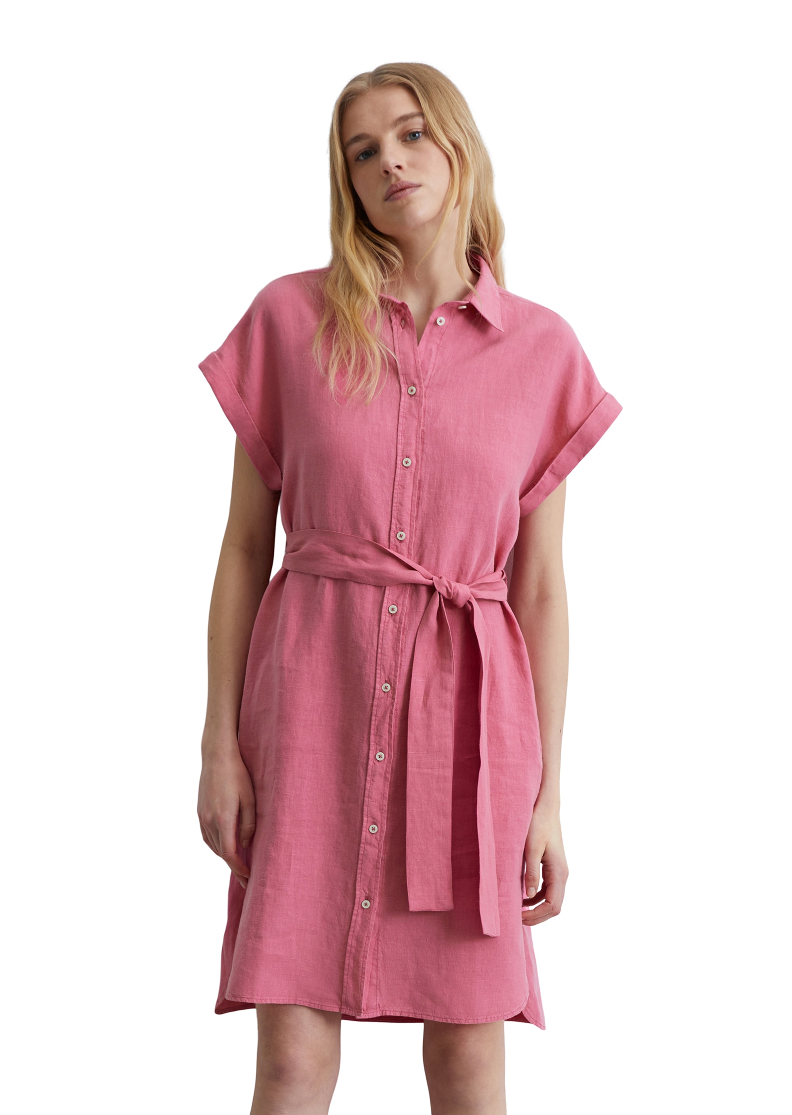 Marc OPolo Blusenkleid, mit Bindegürtel, A-Shape günstig online kaufen