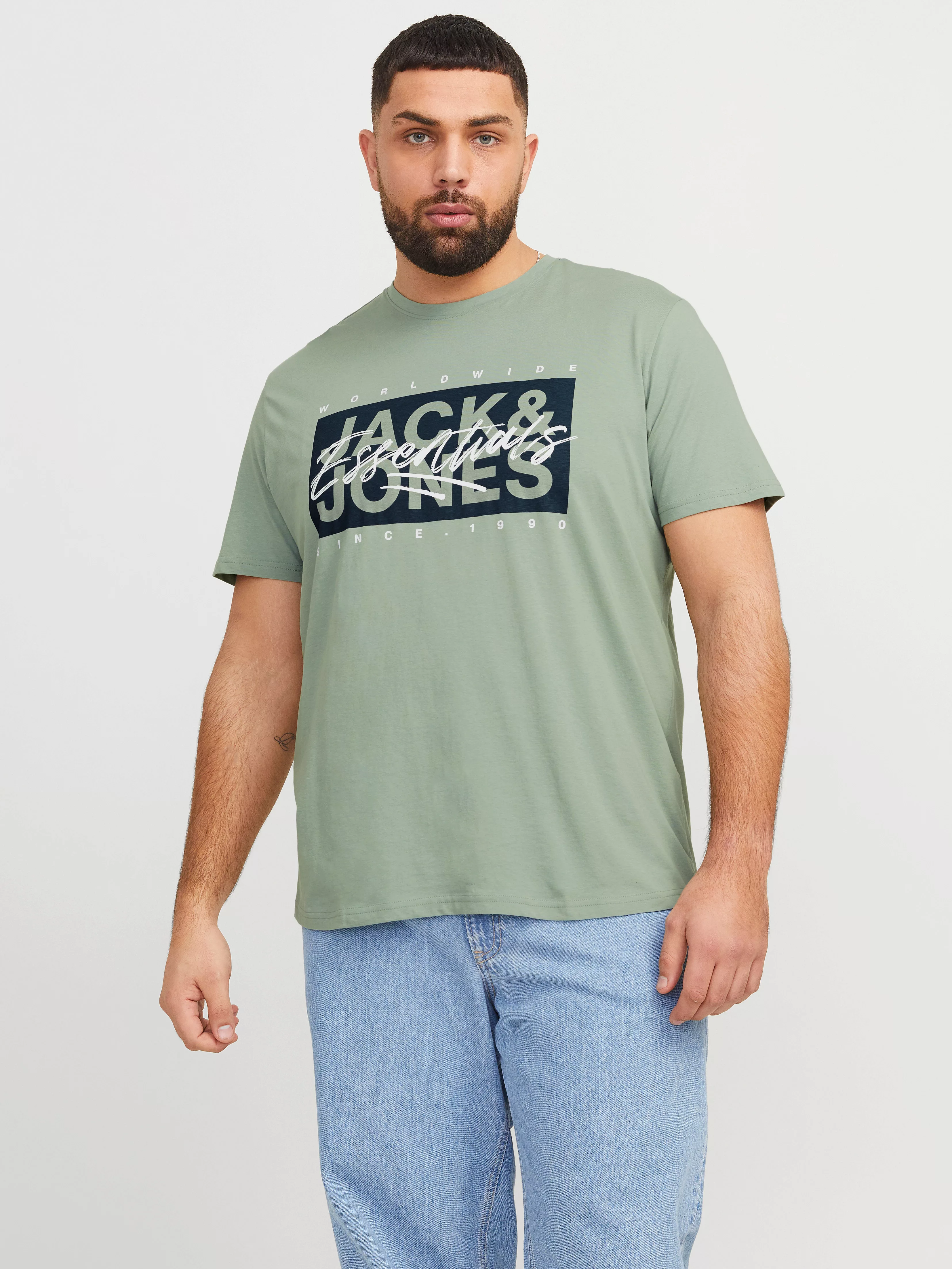 Jack & Jones PlusSize Rundhalsshirt "JJCOLTON TEE SS CREW NECK PLS" günstig online kaufen