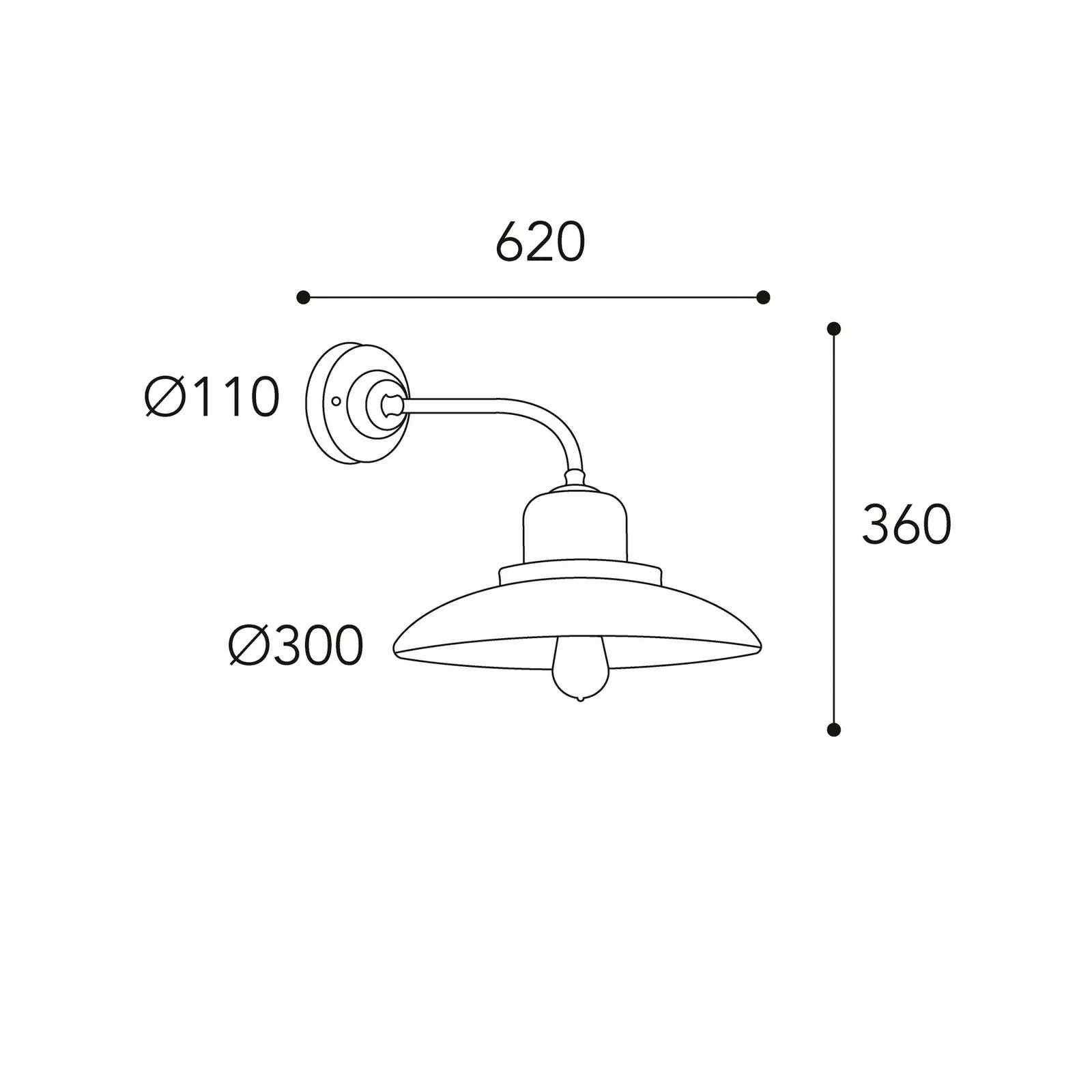 Wandlampe Patio 1693 messing antik günstig online kaufen