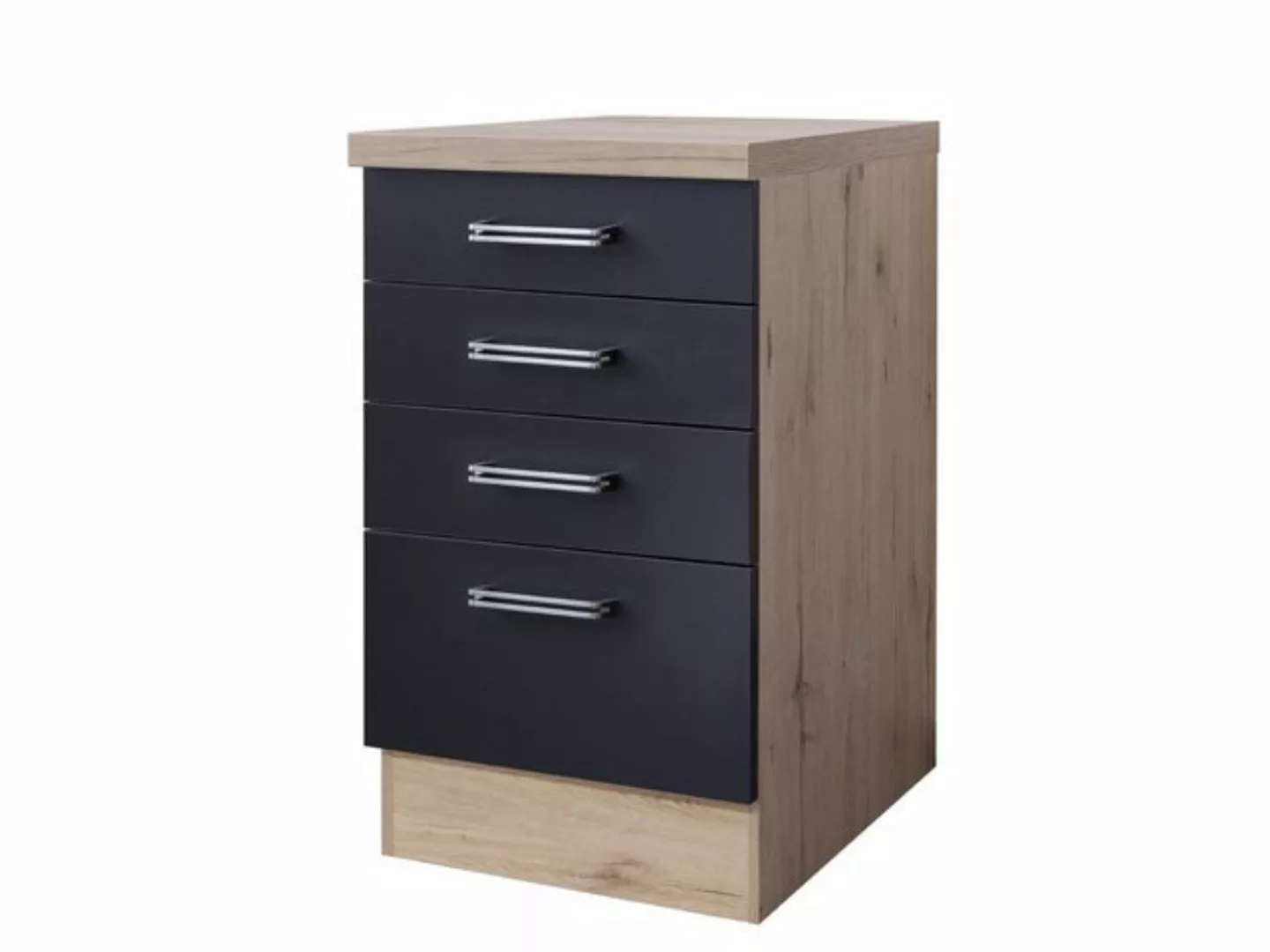 Flex-Well Schubkasten-Unterbau Schubkastenschrank - 50 cm breit - Anthrazit günstig online kaufen