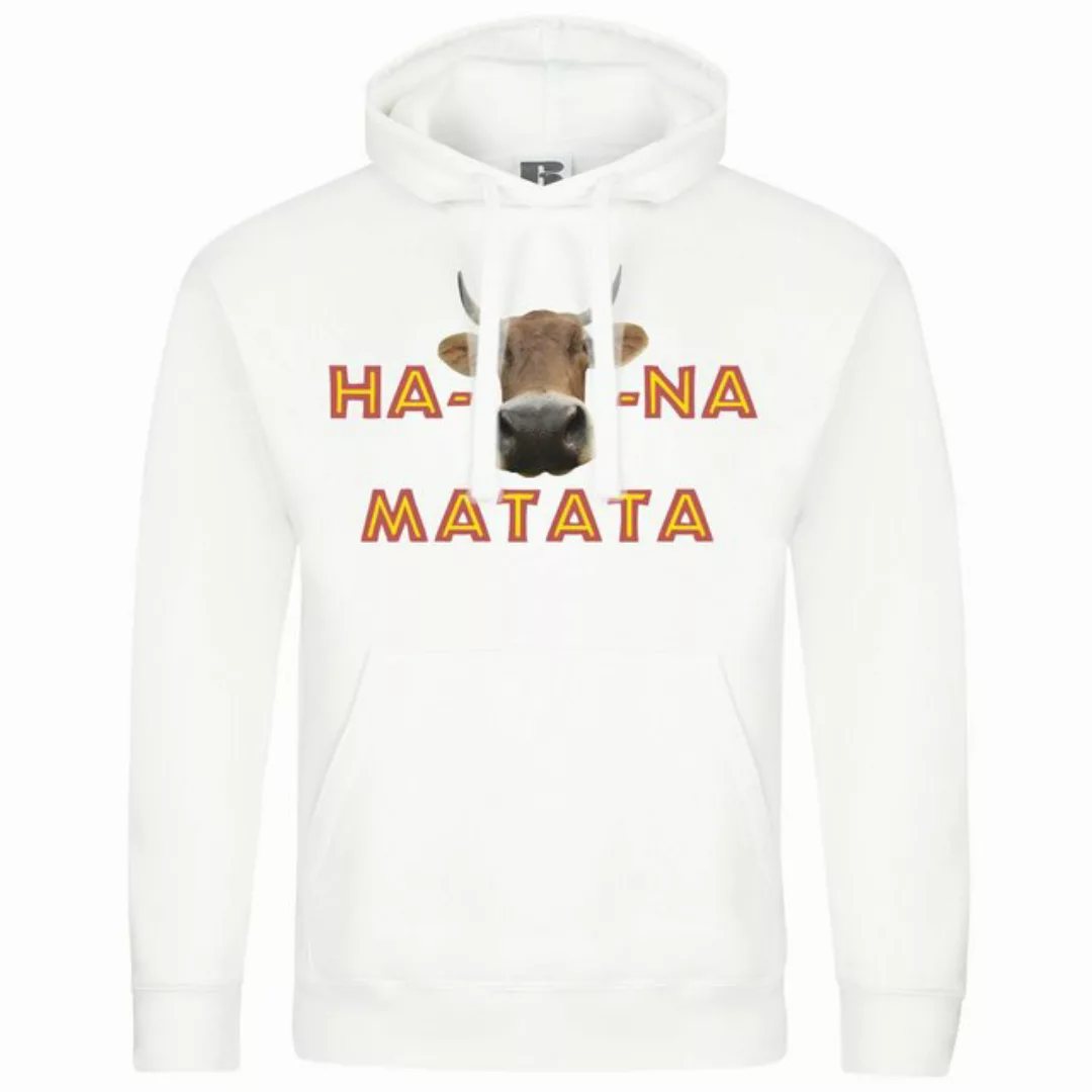 deinshirt Kapuzenpullover Herren Kapuzenpullover Ha KUHna Matata Mit Print günstig online kaufen