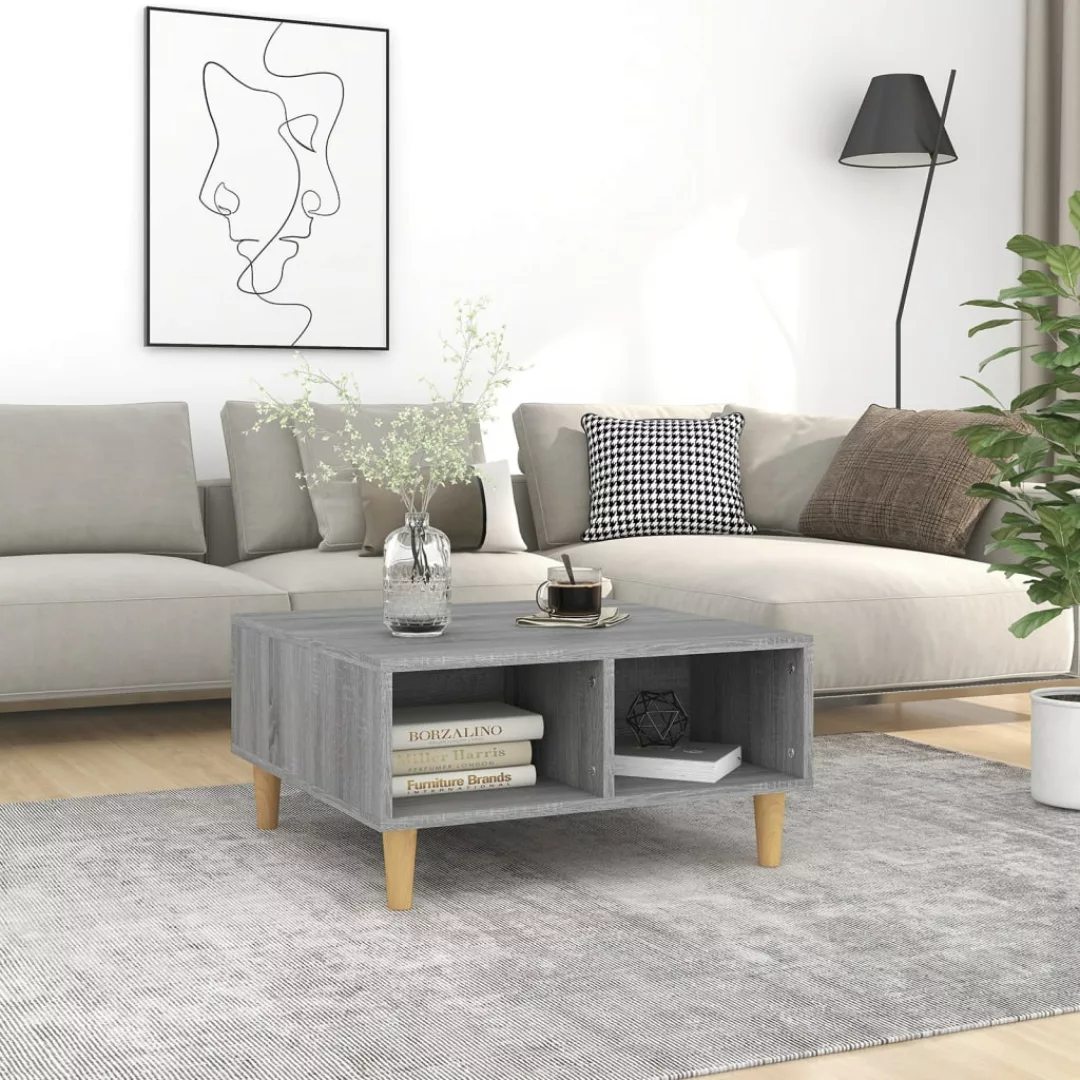 Vidaxl Couchtisch Grau Sonoma 60x60x30 Cm Spanplatte günstig online kaufen