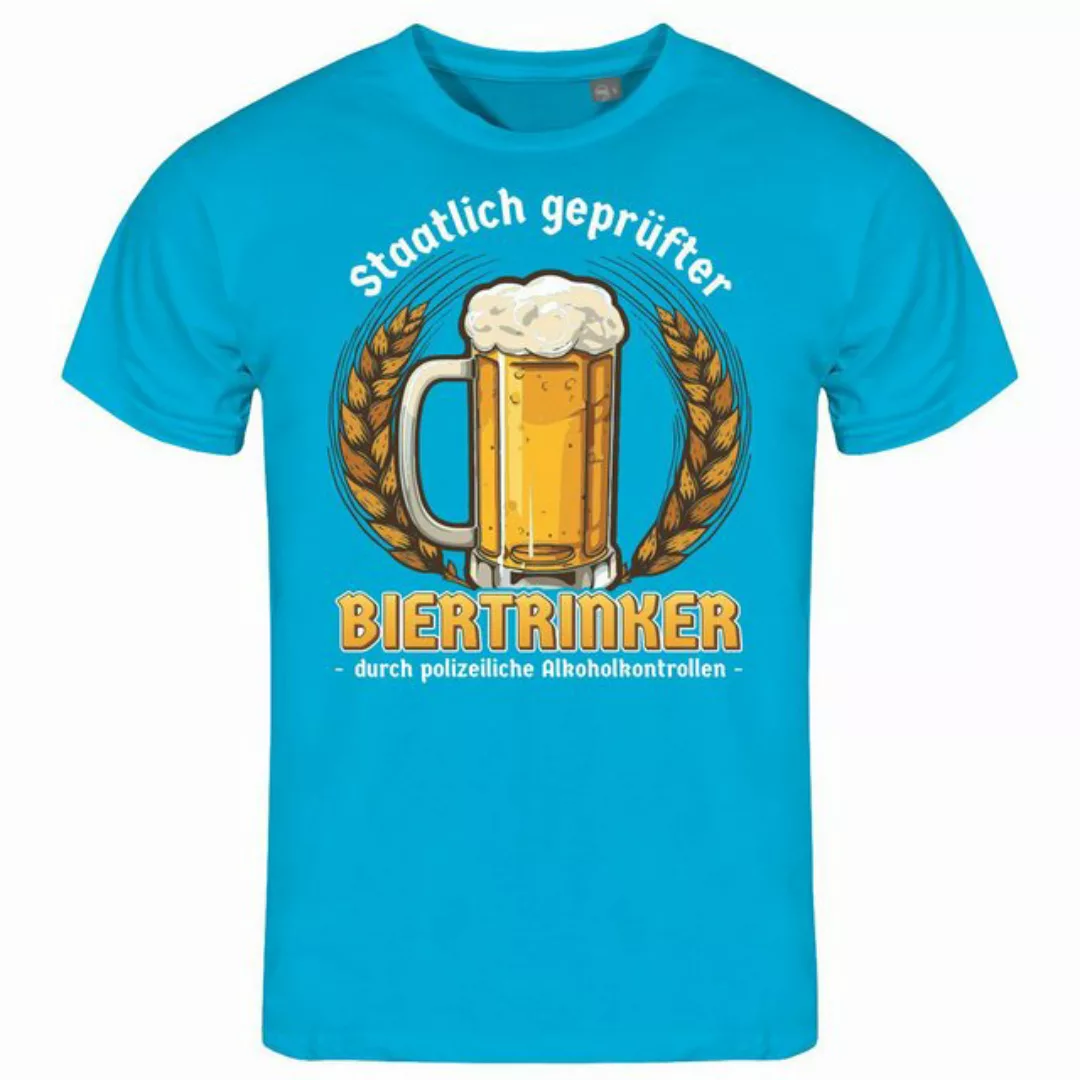 deinshirt Print-Shirt Herren T-Shirt Staatlich geprüfter Biertrinker Funshi günstig online kaufen