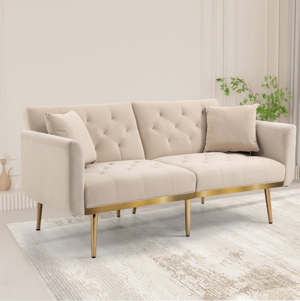 OKWISH Sofa Schlafsofa, Akzentsofa, Loveseat-Sofa mit Metallfüßen, Elegante günstig online kaufen