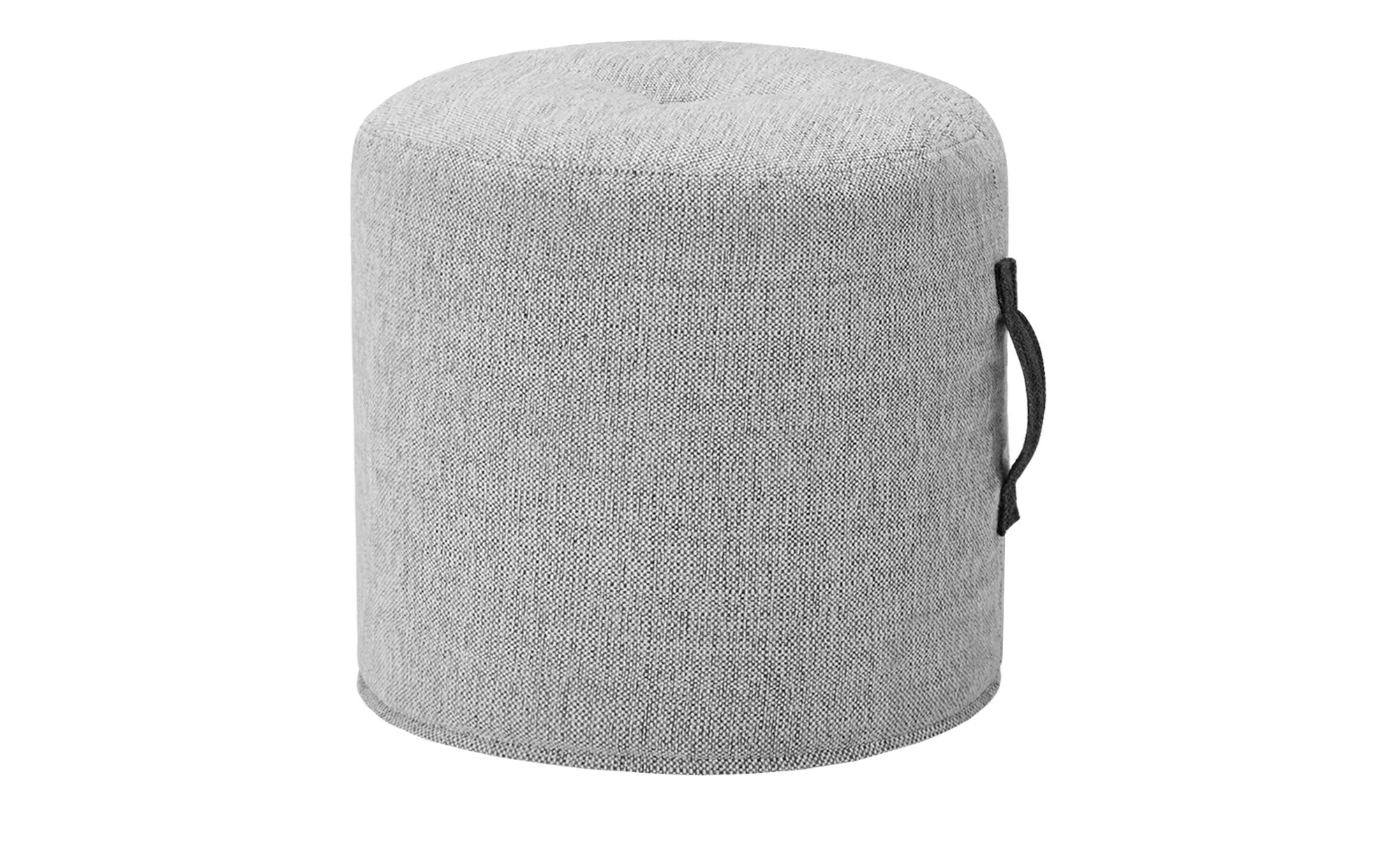 SOHO Hocker mit Griff  Bonbon ¦ grau ¦ Maße (cm): B: 43 H: 45 T: 43 Polster günstig online kaufen