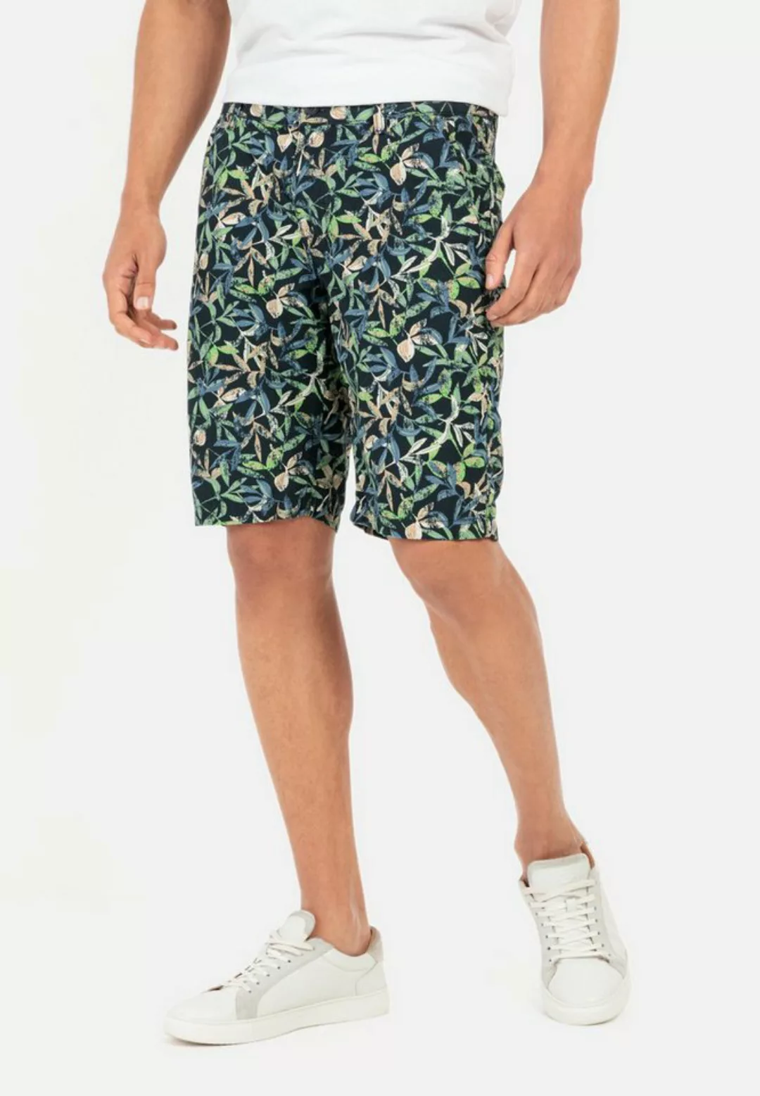 camel active Chinoshorts Chino Short mit Allover-Print günstig online kaufen