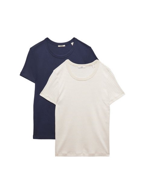 Esprit T-Shirt 2er-Pack Baumwoll-T-Shirts (1-tlg) günstig online kaufen