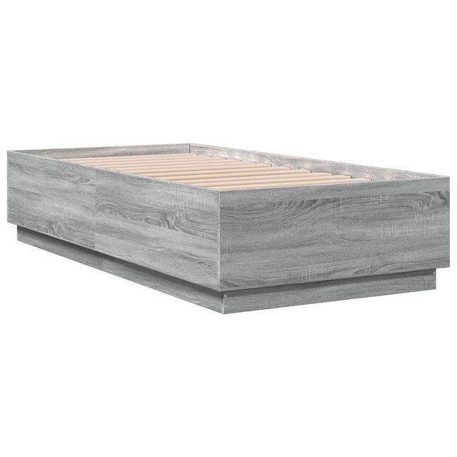 vidaXL Bett Bettgestell Grau Sonoma 75x190 cm Holzwerkstoff günstig online kaufen