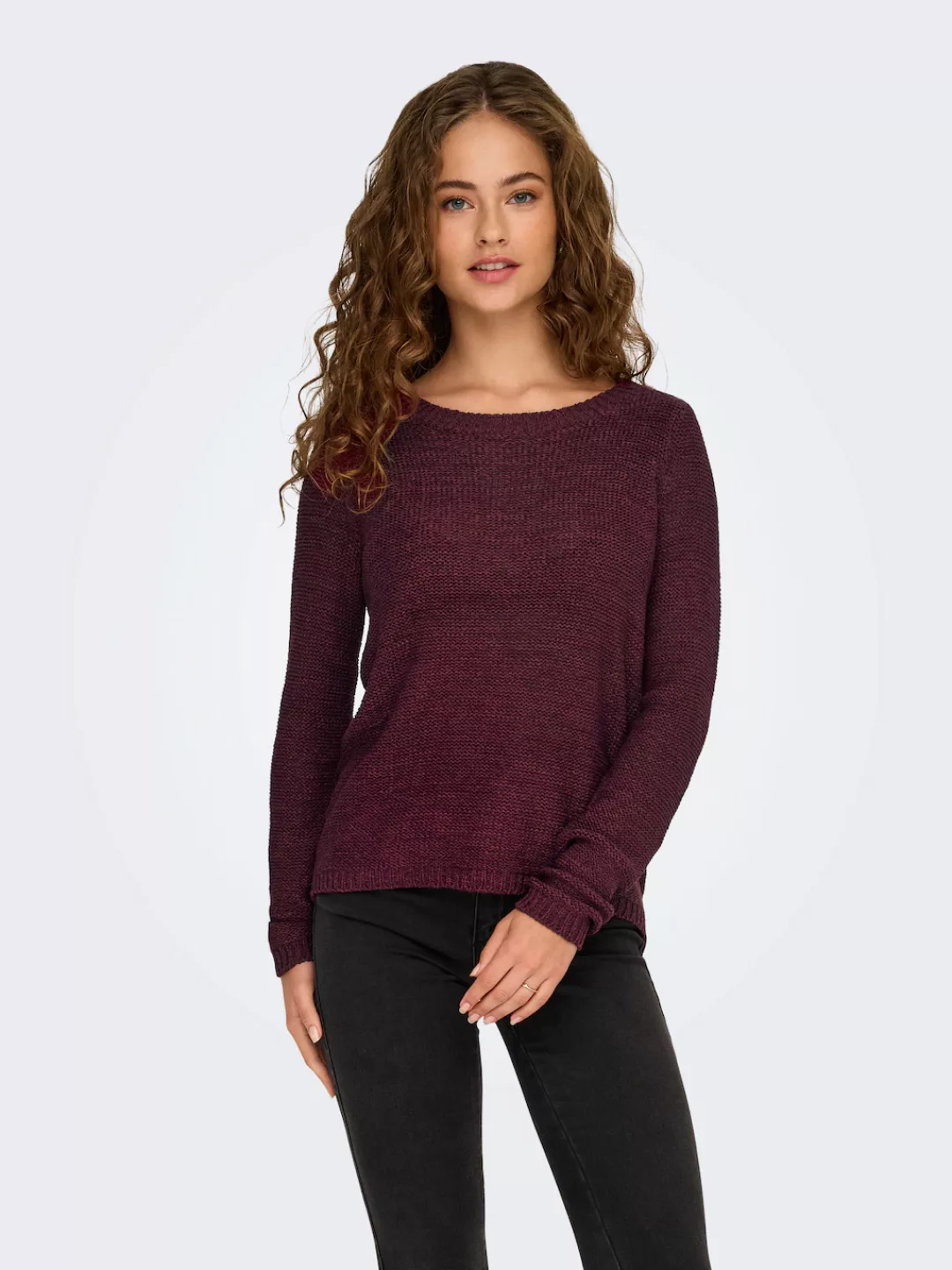 ONLY Strickpullover "ONLGEENA XO L/S PULLOVER KNT NOOS", mit Rundhalsaussch günstig online kaufen
