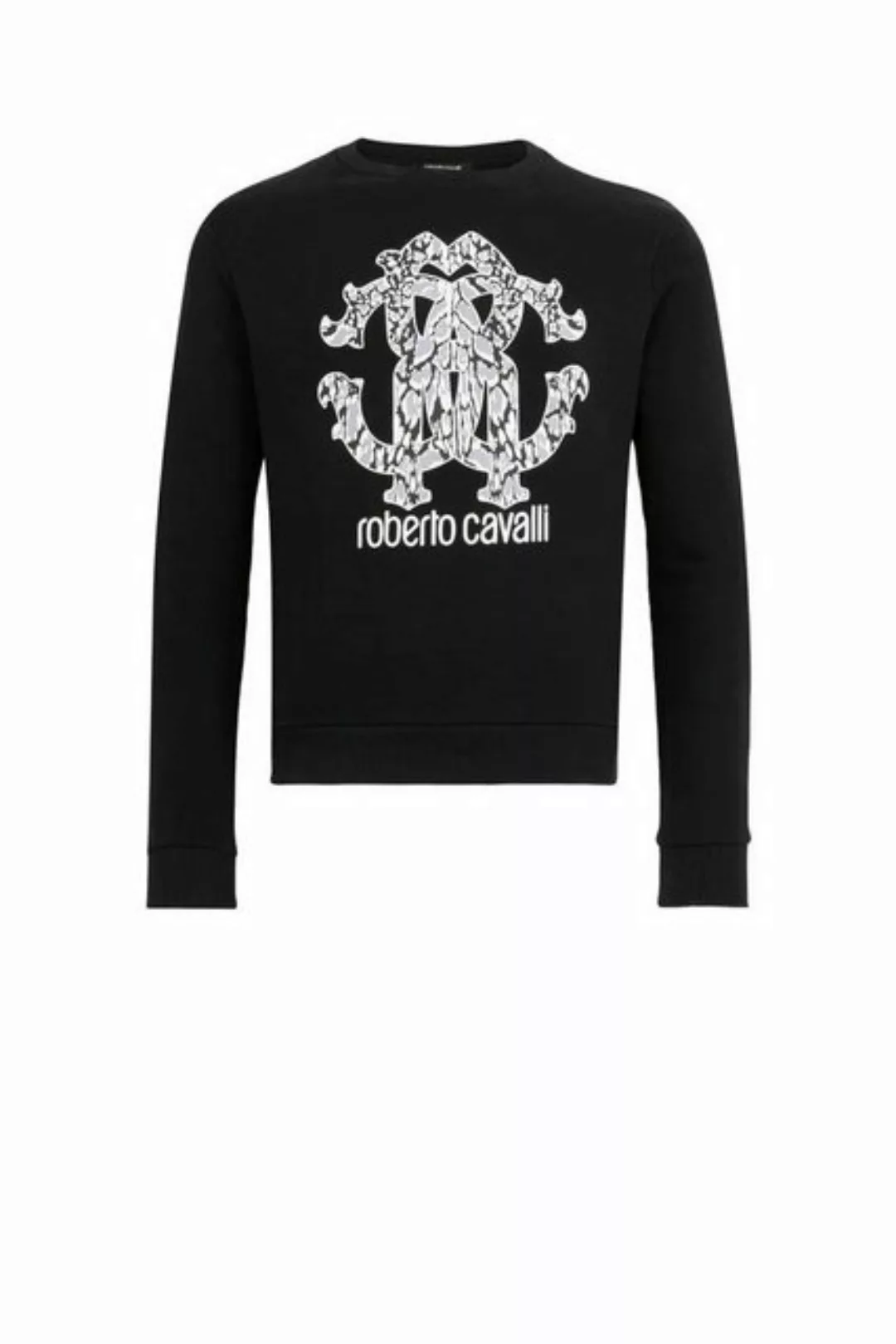 roberto cavalli Sweatshirt RC LOGO LYNX UNISEX SWEATSHIRT IST68KCF050 Schwa günstig online kaufen