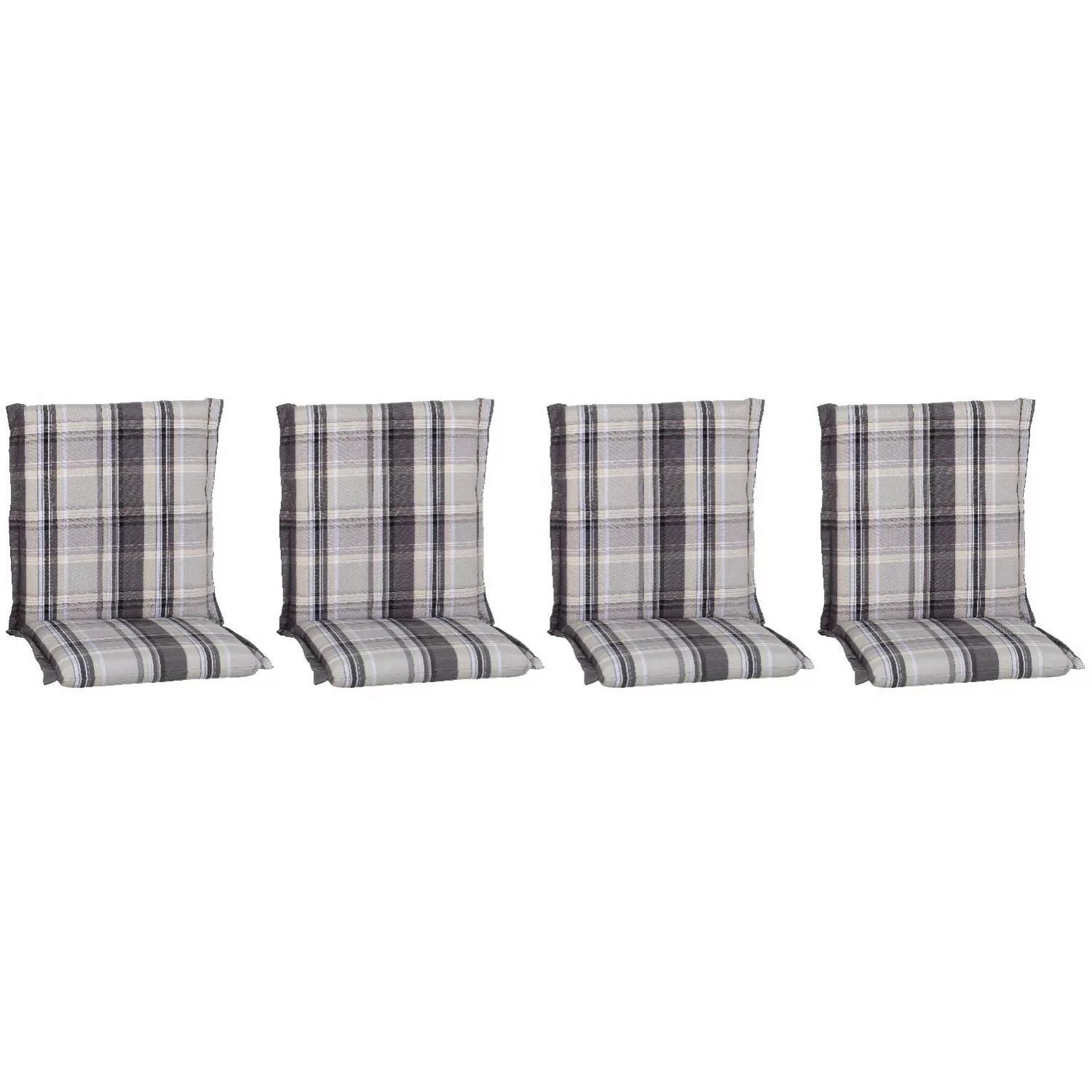Beo Sitzauflage Niedriglehner Atika 4er-Set Karo Beige günstig online kaufen