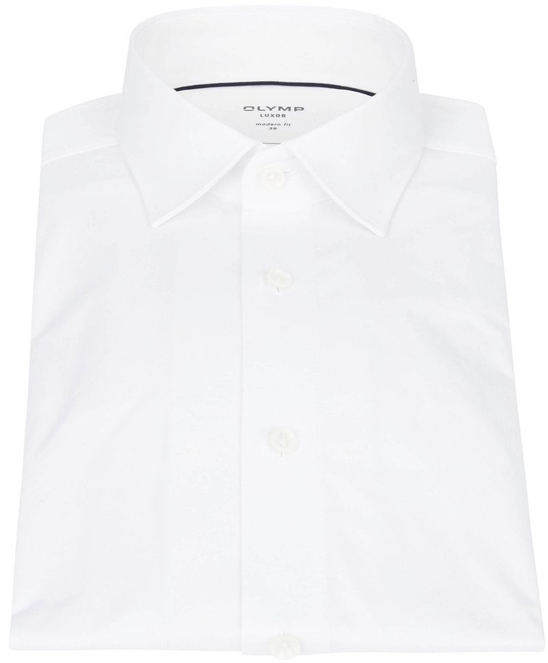 OLYMP Luxor Jersey Stretch Shirt 24/Seven Weiß - Größe 46 günstig online kaufen