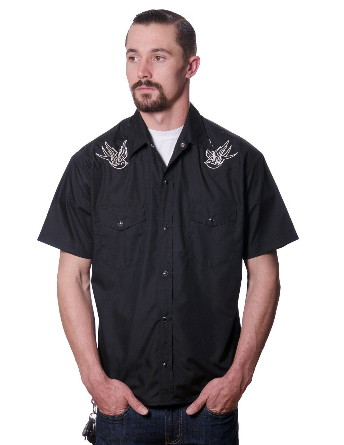Steady Clothing Kurzarmhemd Sparrow Western Shirt günstig online kaufen
