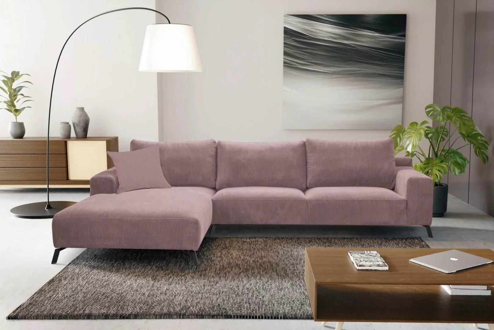 WERK2 Ecksofa Faro L-Form, XXL Design Ecksofa mit hohem Komfort in trendige günstig online kaufen