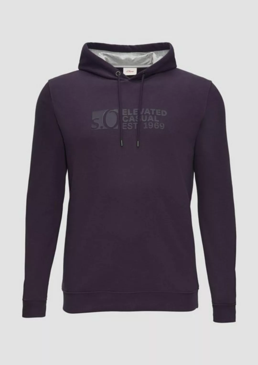 s.Oliver Sweatshirt Kapuzen-Sweatshirt mit Logo-Print Artwork günstig online kaufen