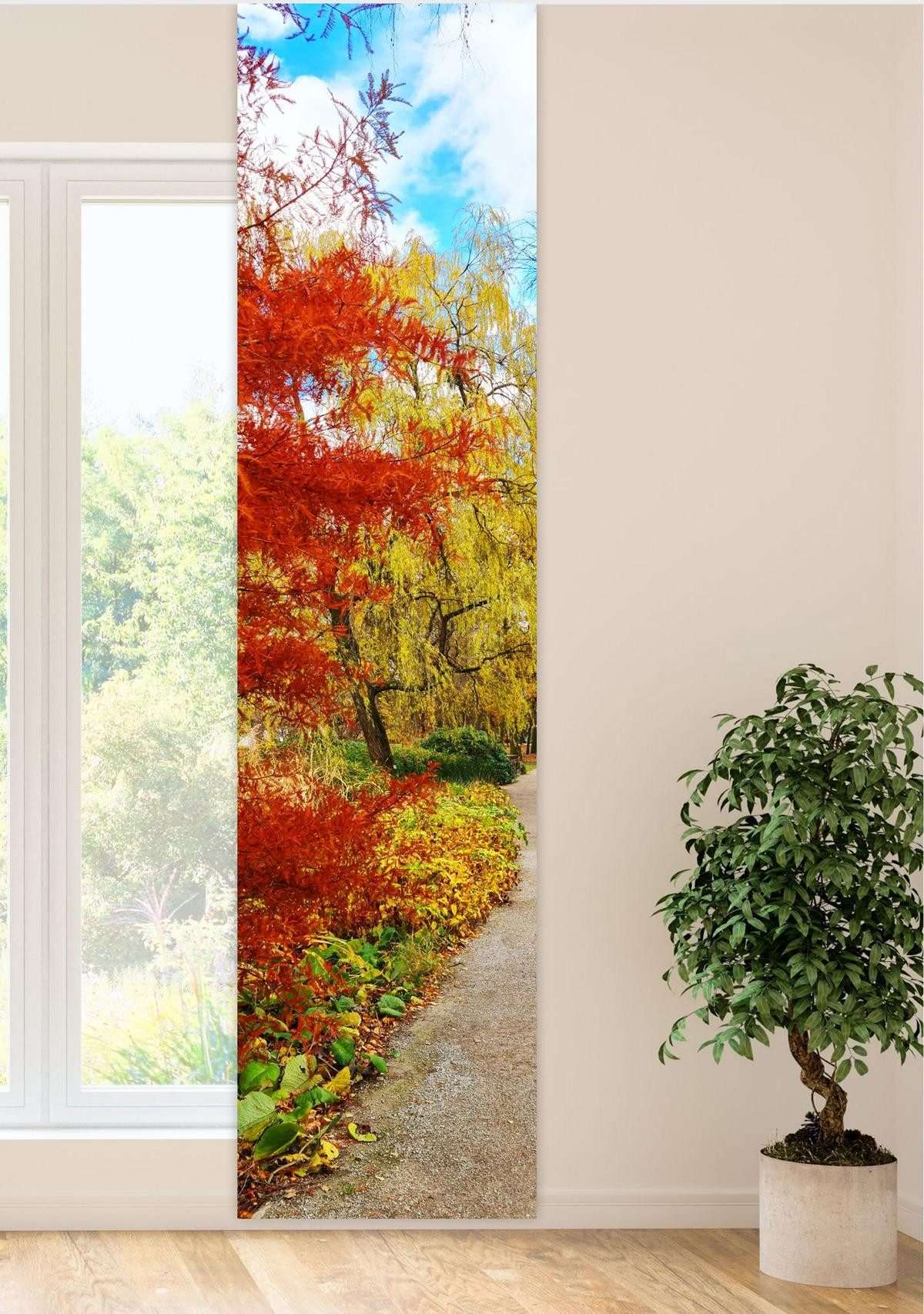 gardinen-for-life Schiebegardine Herbstfarbenerlebnis Flächenvorhang HxB 26 günstig online kaufen