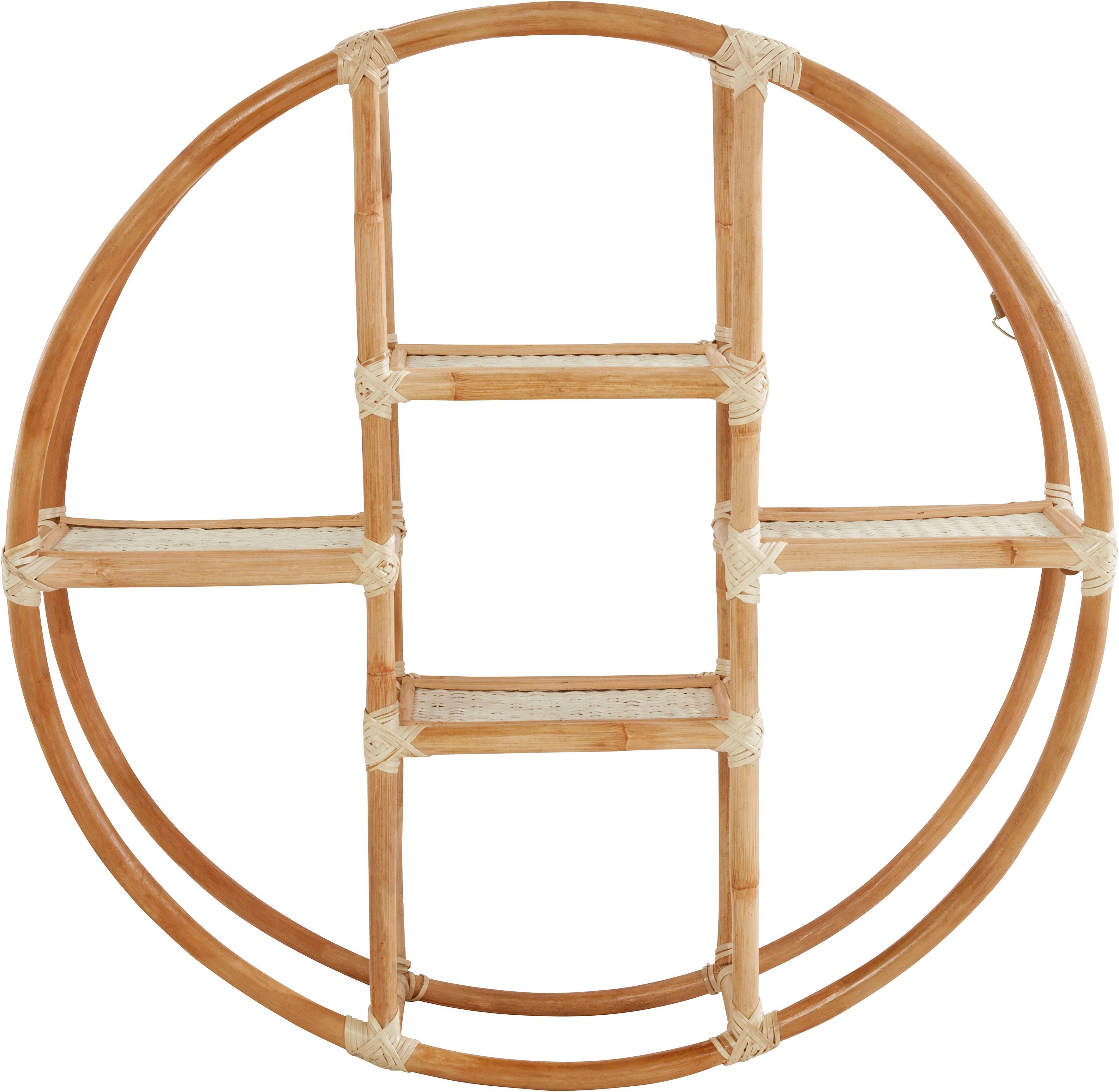 andas Deko-Wandregal Lundtoft, rund, aus Rattan, günstig online kaufen