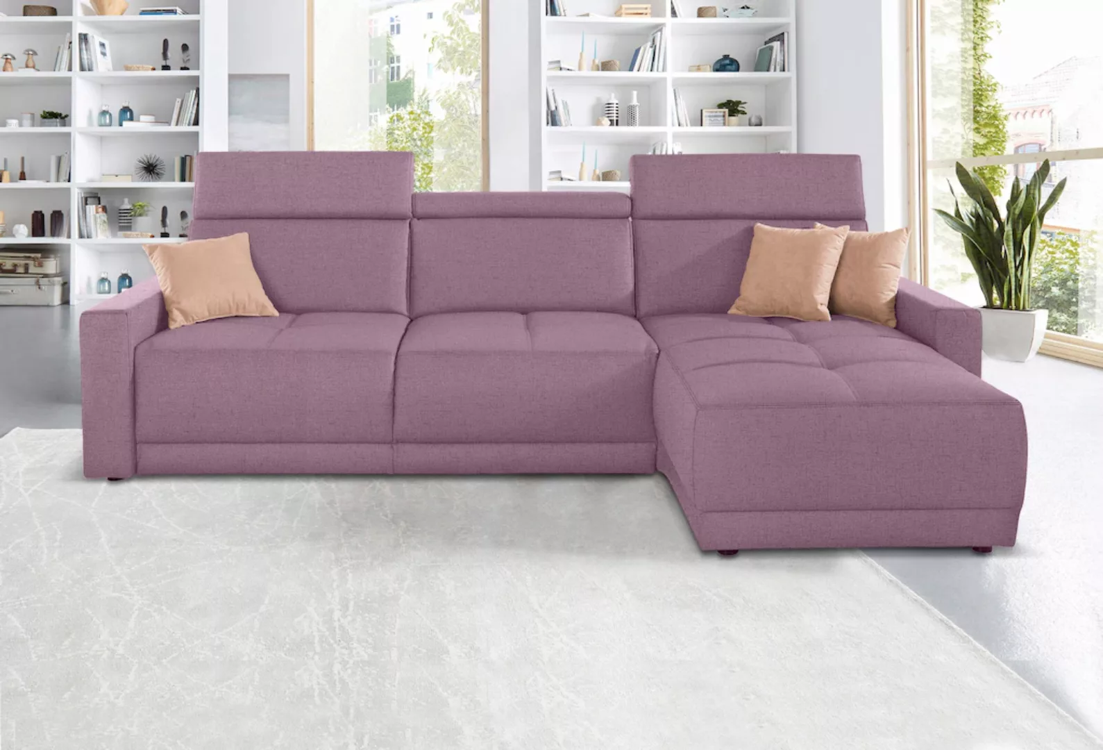 DOMO collection Ecksofa »Ava L-Form«, mit Recamiere, Federkern wahlweise mi günstig online kaufen