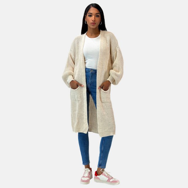 Elara Cardigan Elara Langer Damen Cardigan (1-tlg) günstig online kaufen