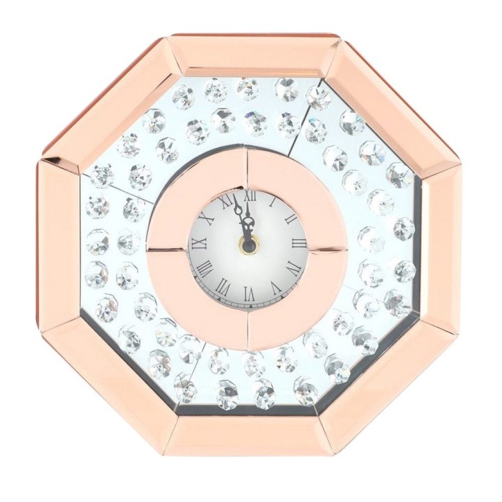 Online-Fuchs Tischuhr moderne Standuhr aus Spiegelglas günstig online kaufen