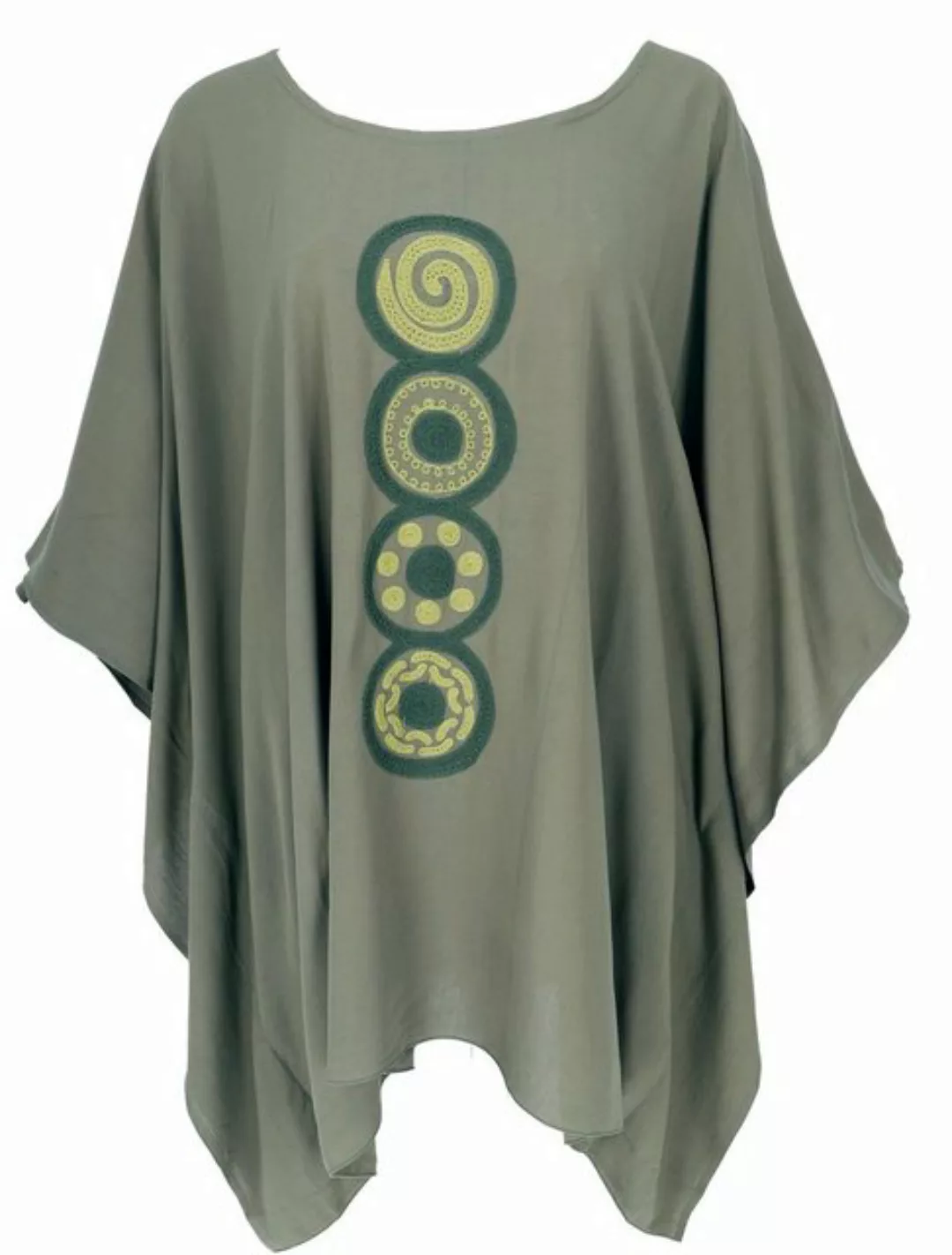 Guru-Shop Longbluse Besticktes Hippie Ponchokleid, Minikleid.. alternative günstig online kaufen