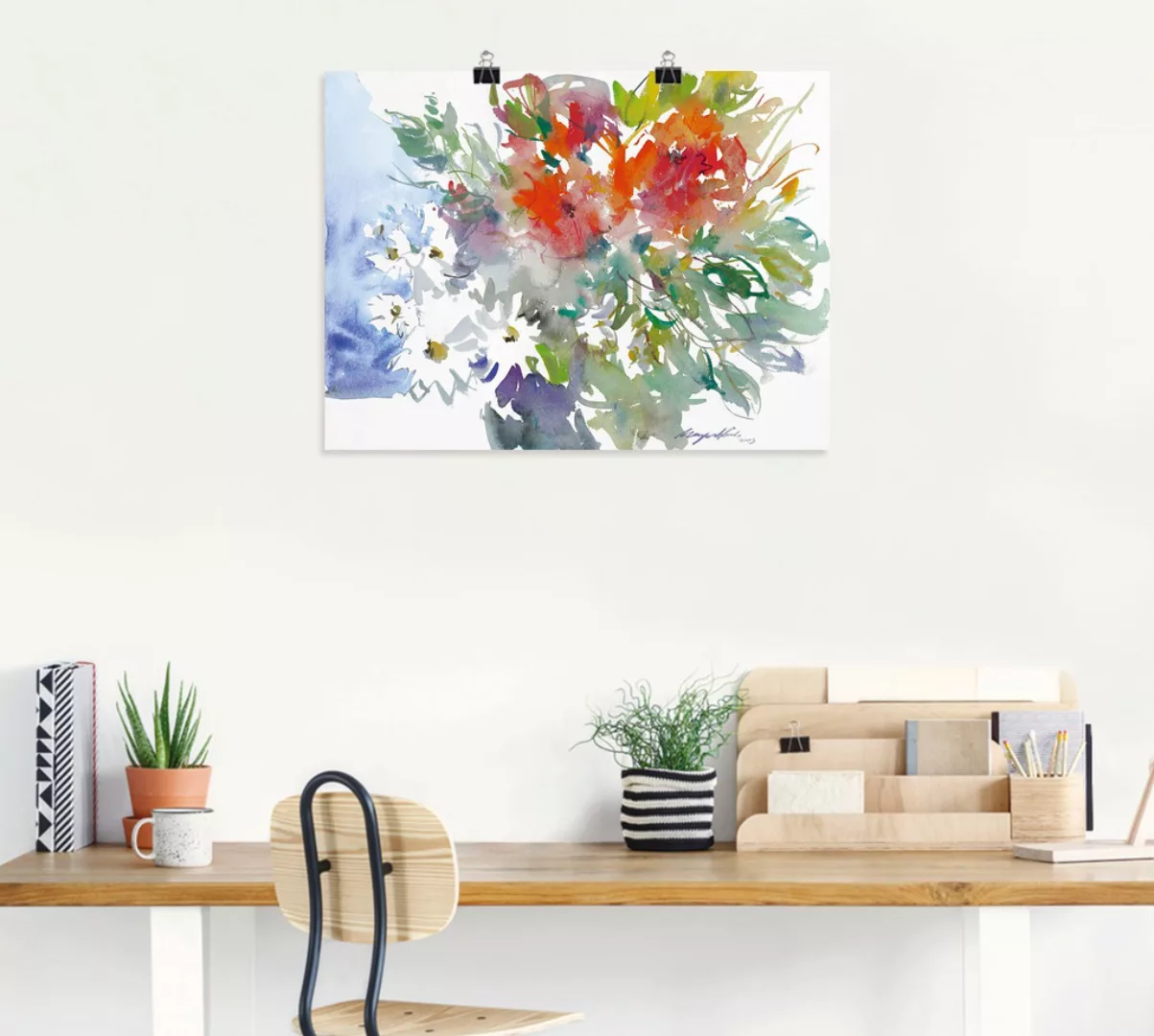 Artland Wandbild »Blumenstrauß II«, Blumen, (1 St.), als Leinwandbild, Post günstig online kaufen