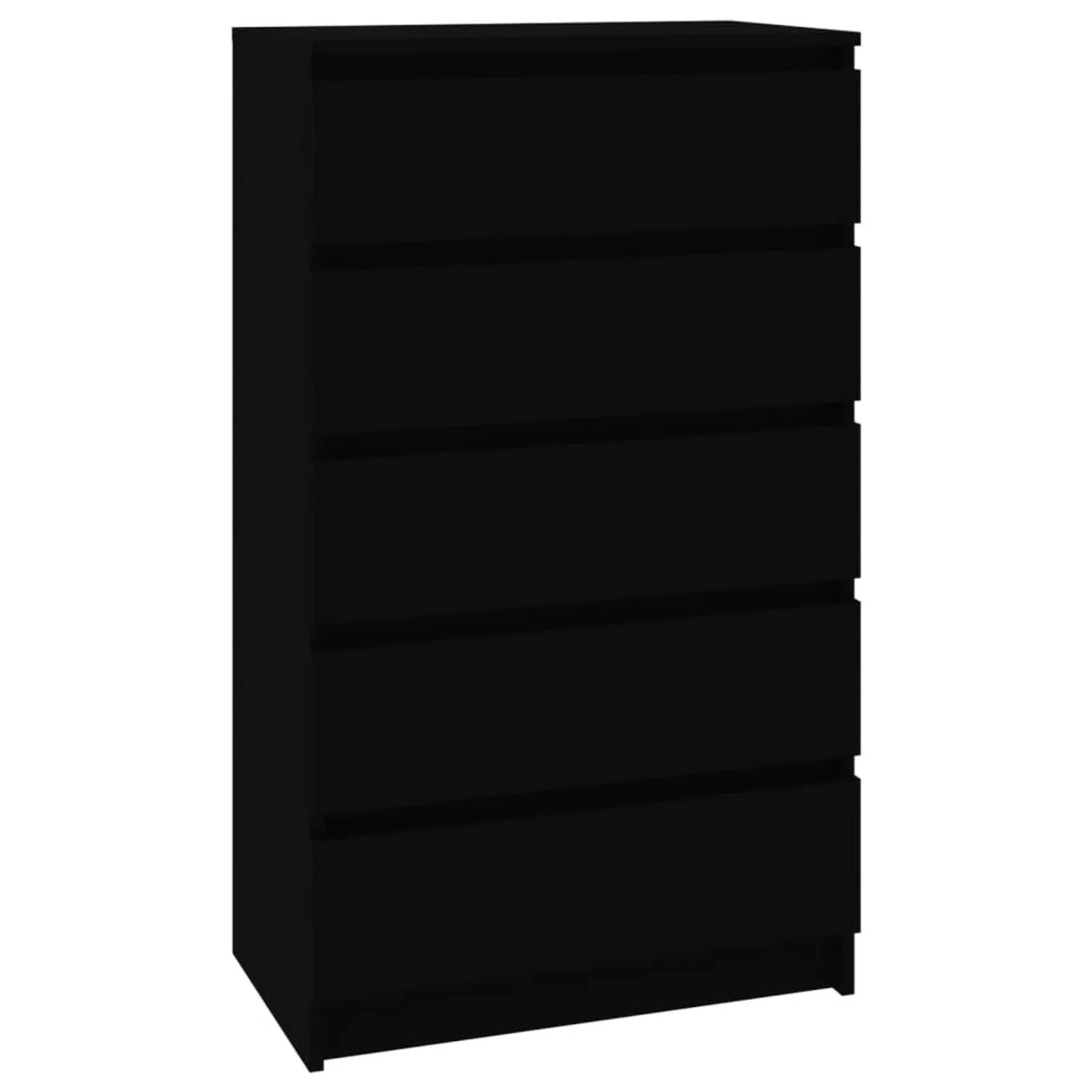 vidaXL Schubladenschrank Schwarz 60x36x103 cm Holzwerkstoff günstig online kaufen