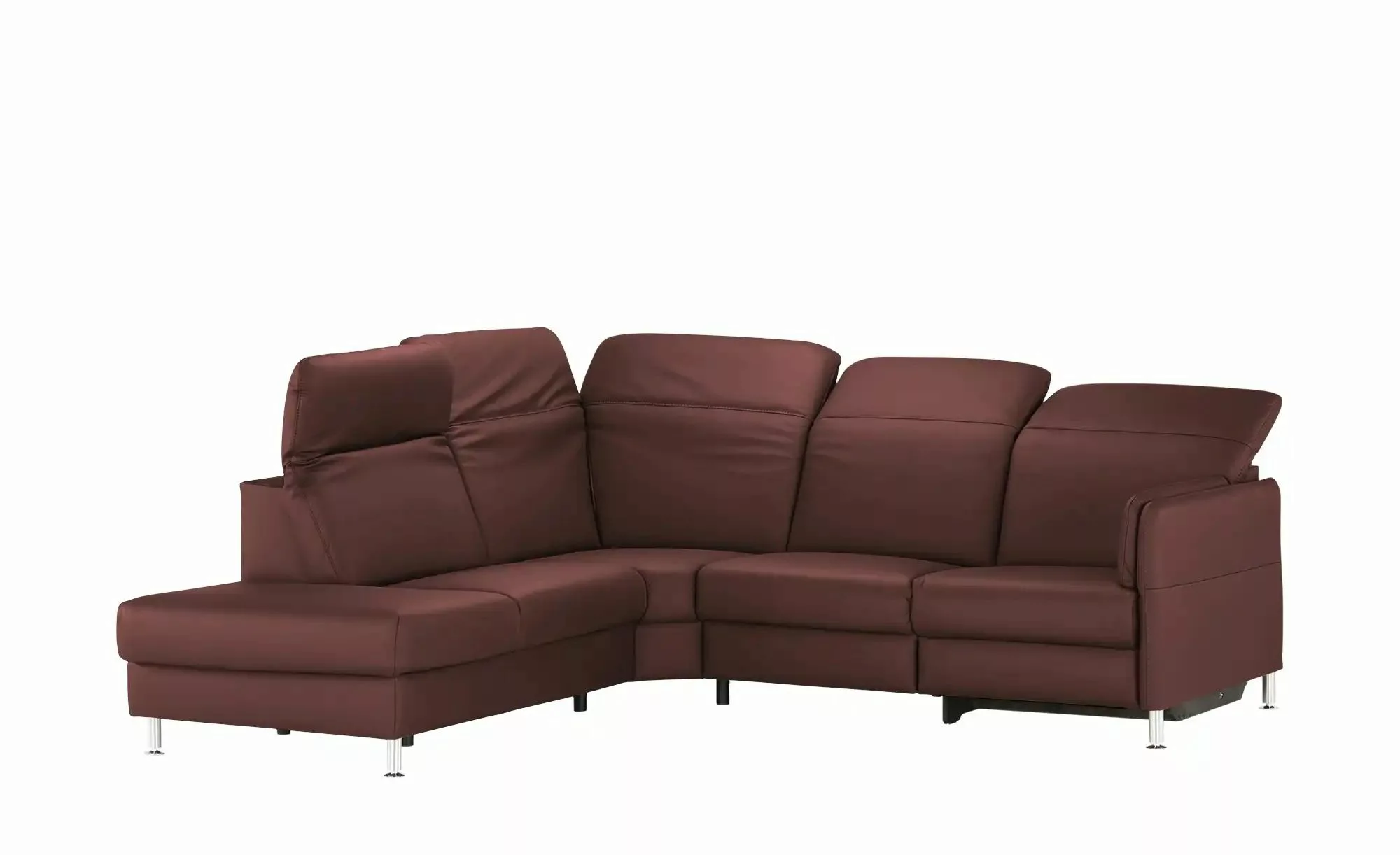 meinSofa Leder-Ecksofa  Leon ¦ rot ¦ Maße (cm): B: 259 H: 83 T: 236 Polster günstig online kaufen