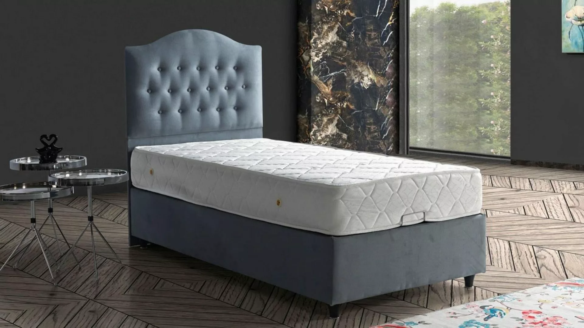 JVmoebel Bett Bett Design Luxus Chesterfield Polster Schlafzimmer Möbel Mod günstig online kaufen