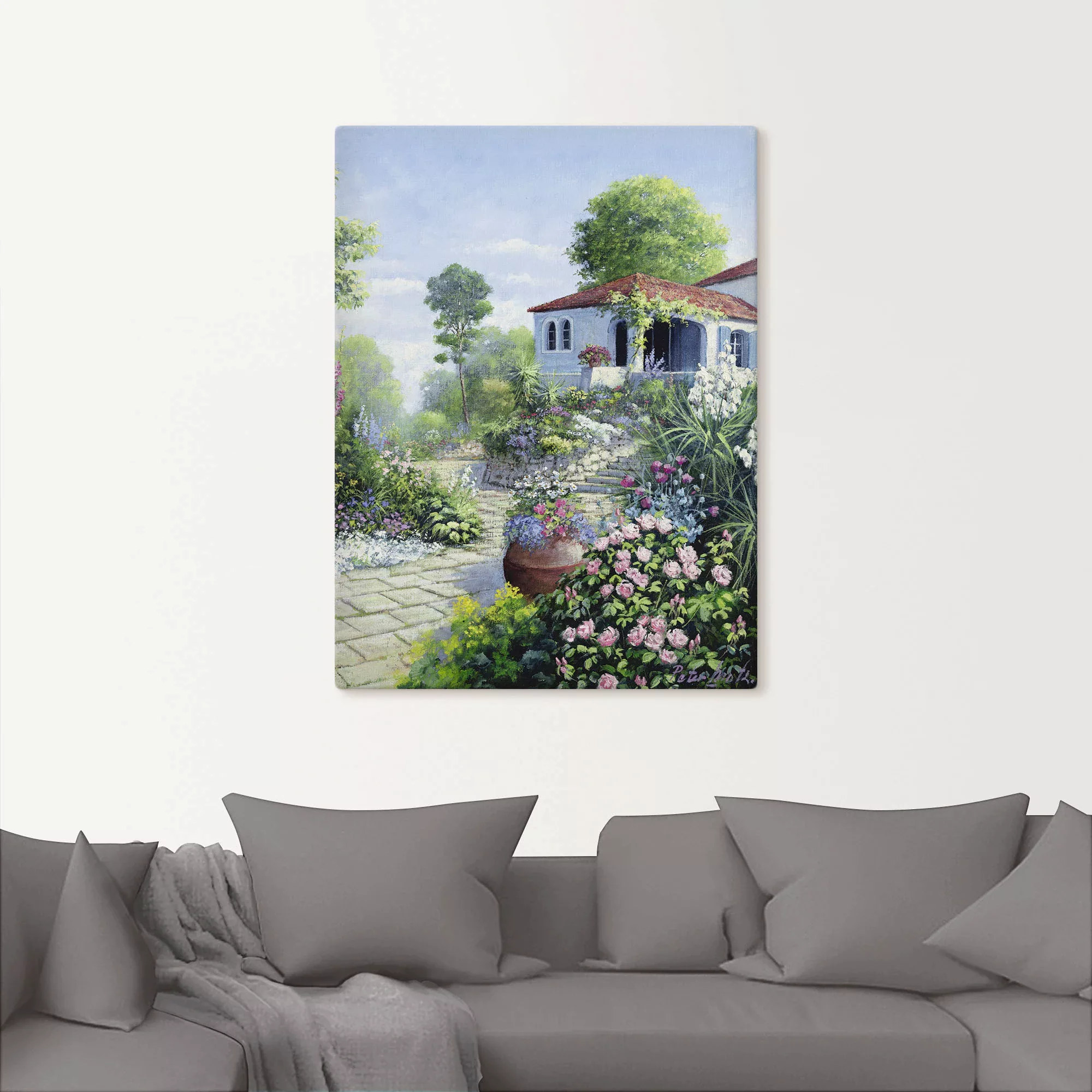 Artland Wandbild »Italienischer Garten I«, Garten, (1 St.), als Leinwandbil günstig online kaufen