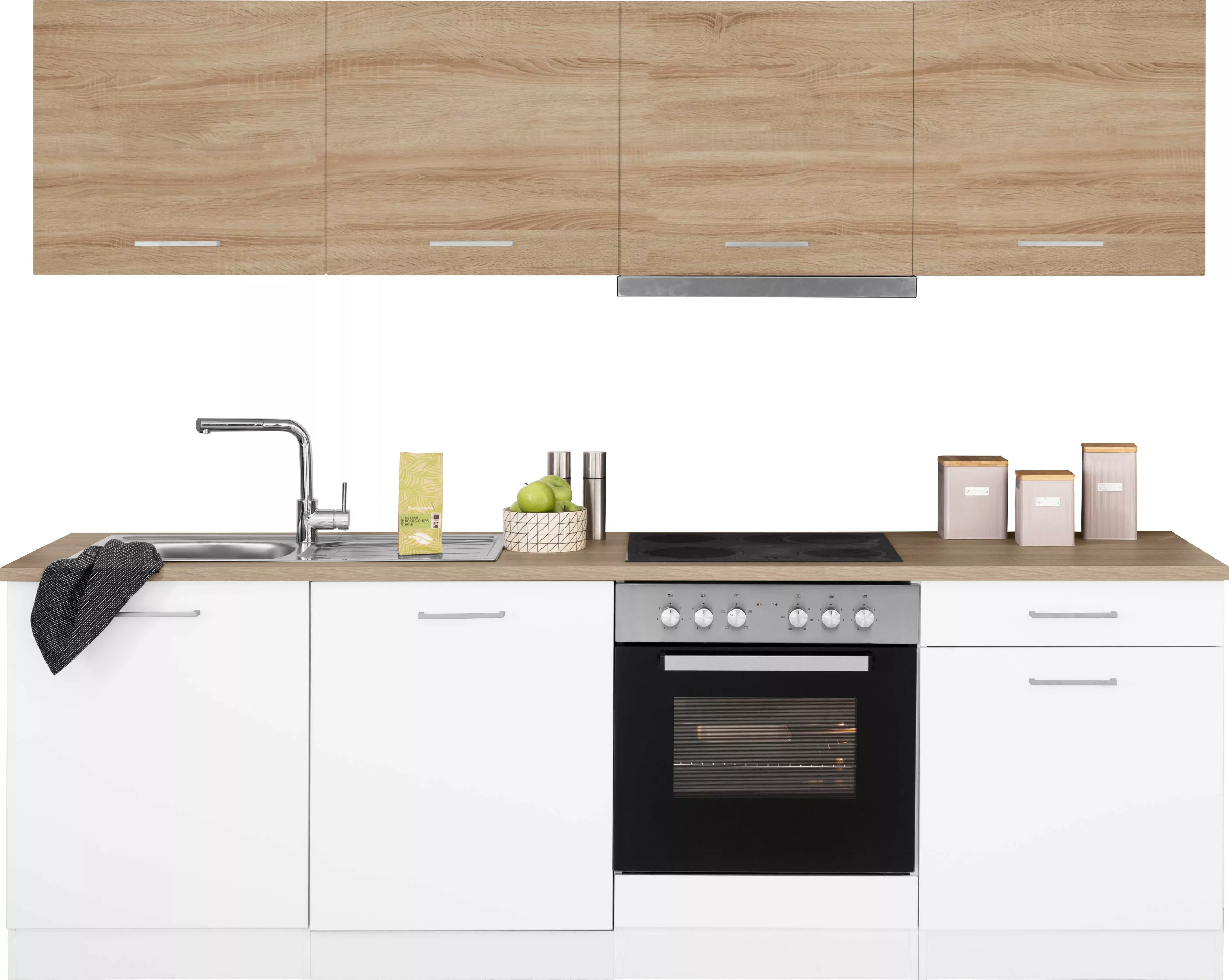 HELD MÖBEL Küchenzeile »Visby«, mit E-Geräten, Breite 240 cm günstig online kaufen